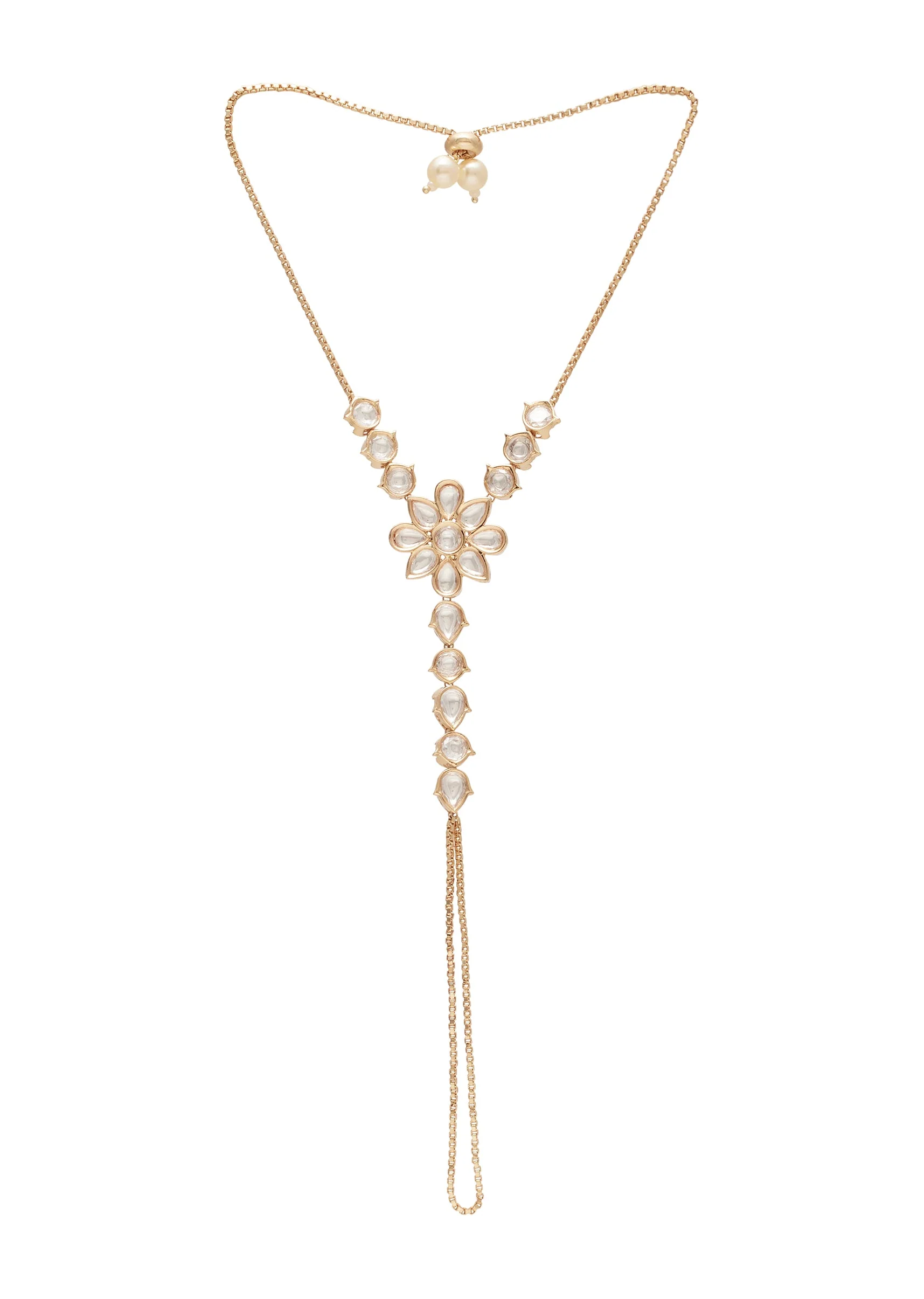 Floral Zirconia Haathphool