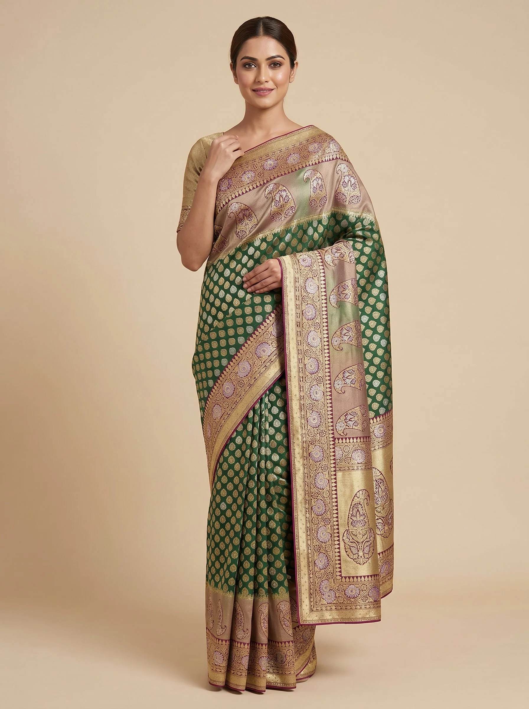 Fresh Verdant Glow Saree