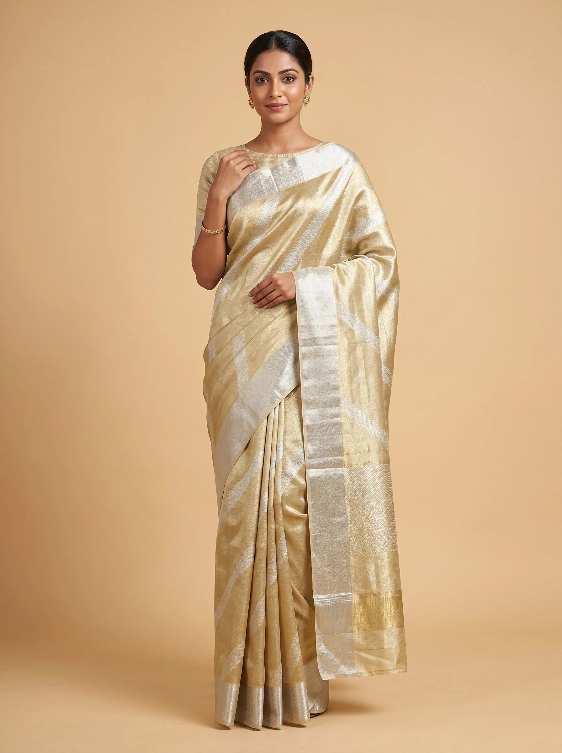 Gilded Gold Charm Saree