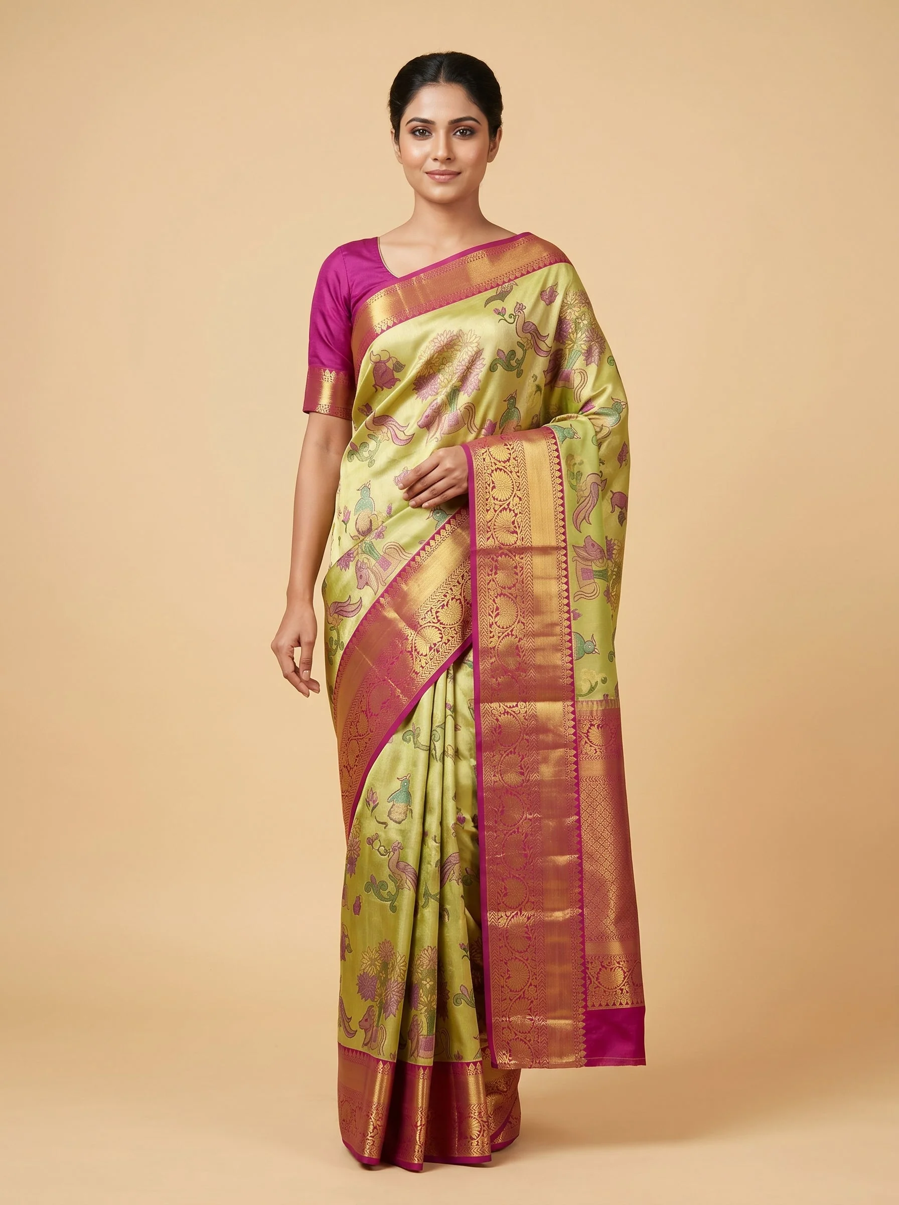 Gold Craftsman Handloom Saree