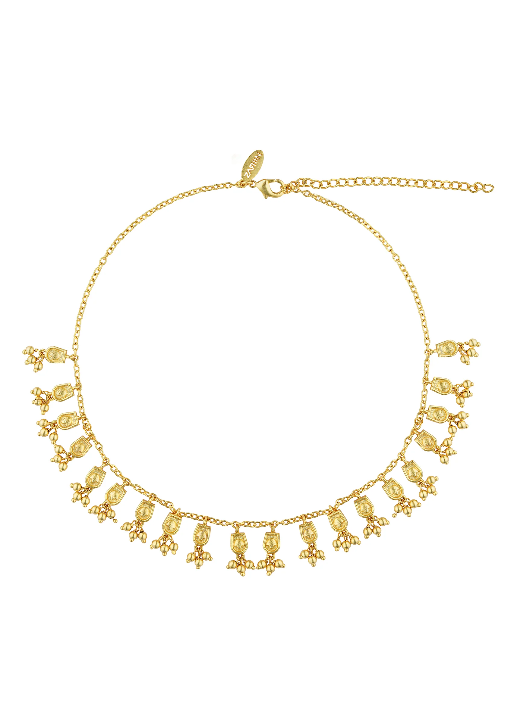 Gold Dangling Charm Anklets - Image 2