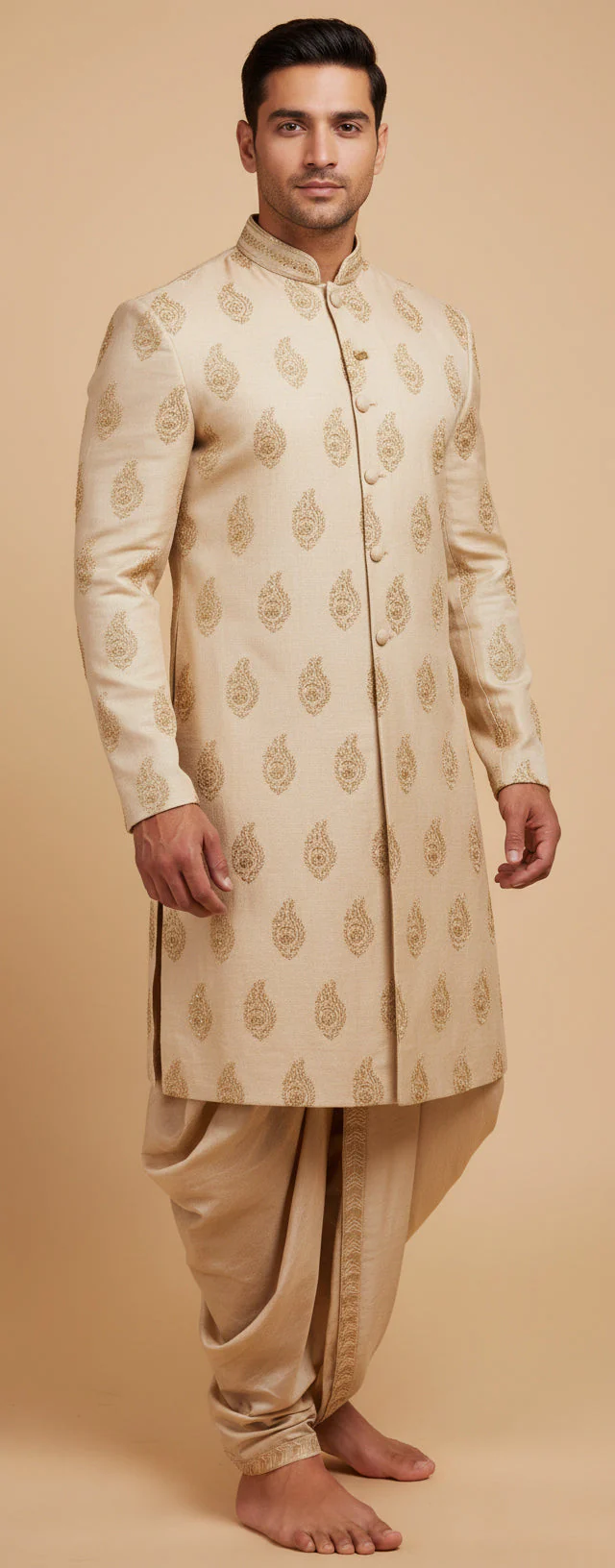Gold Dhoti Set - Image 2
