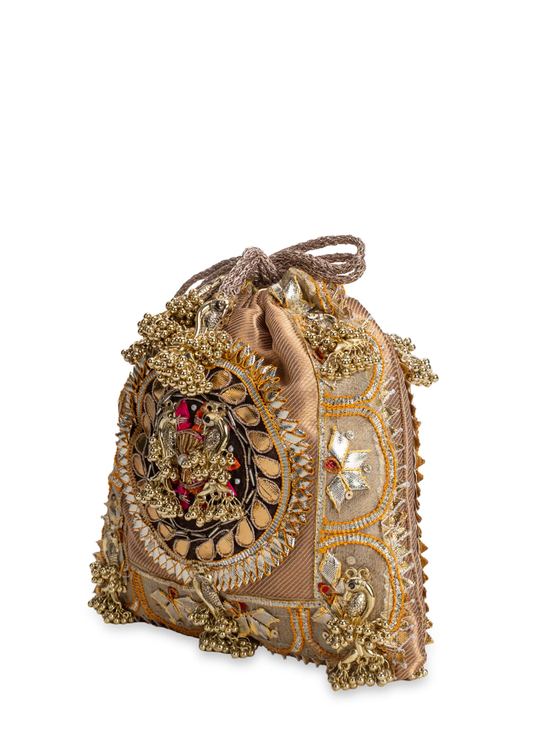 Gold Embellished Handbag - Image 4