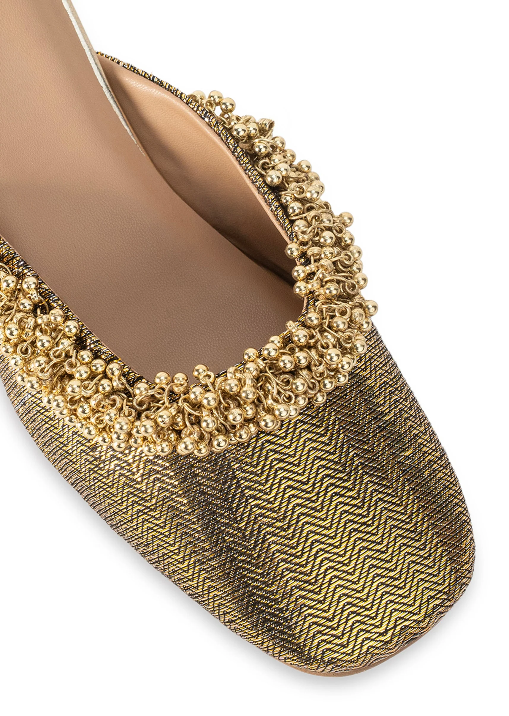 Gold Embellished Mules - Image 3