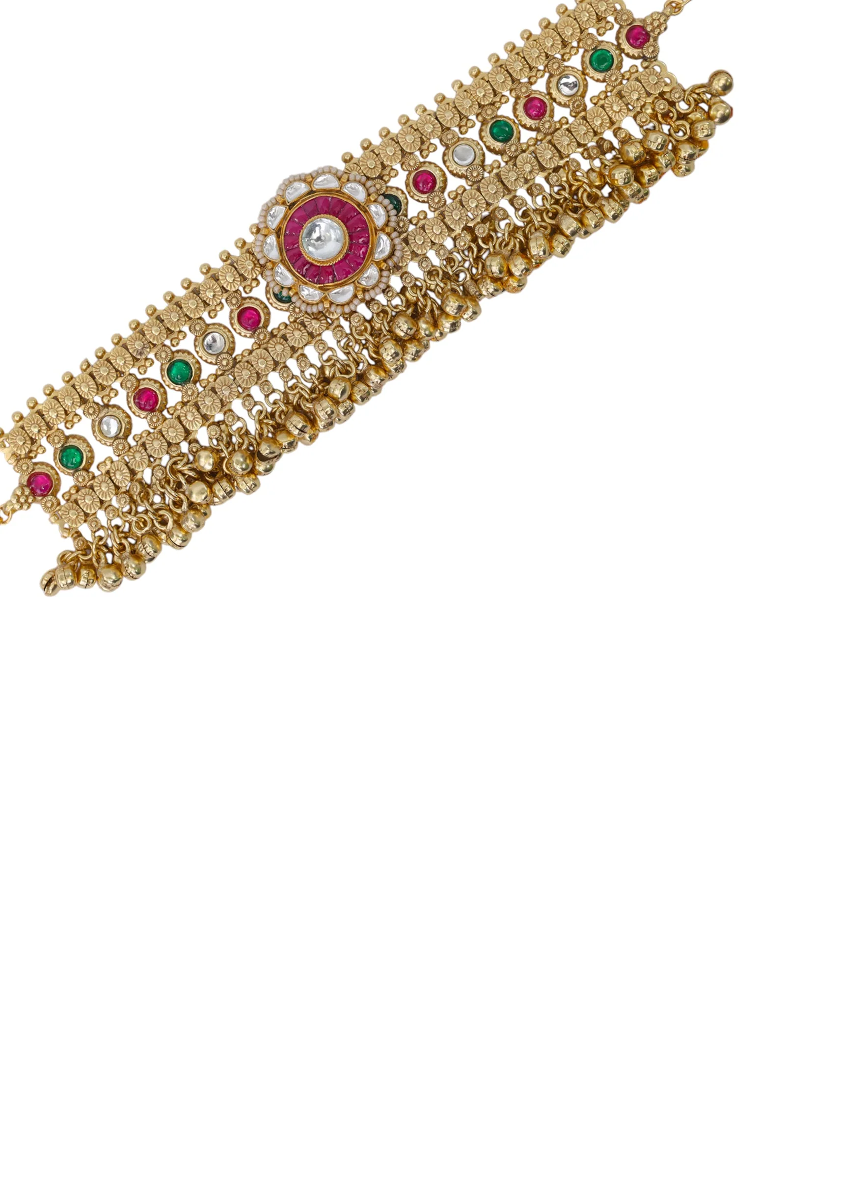 Gold Fusion Pendant Necklace and Earring Set - Image 4