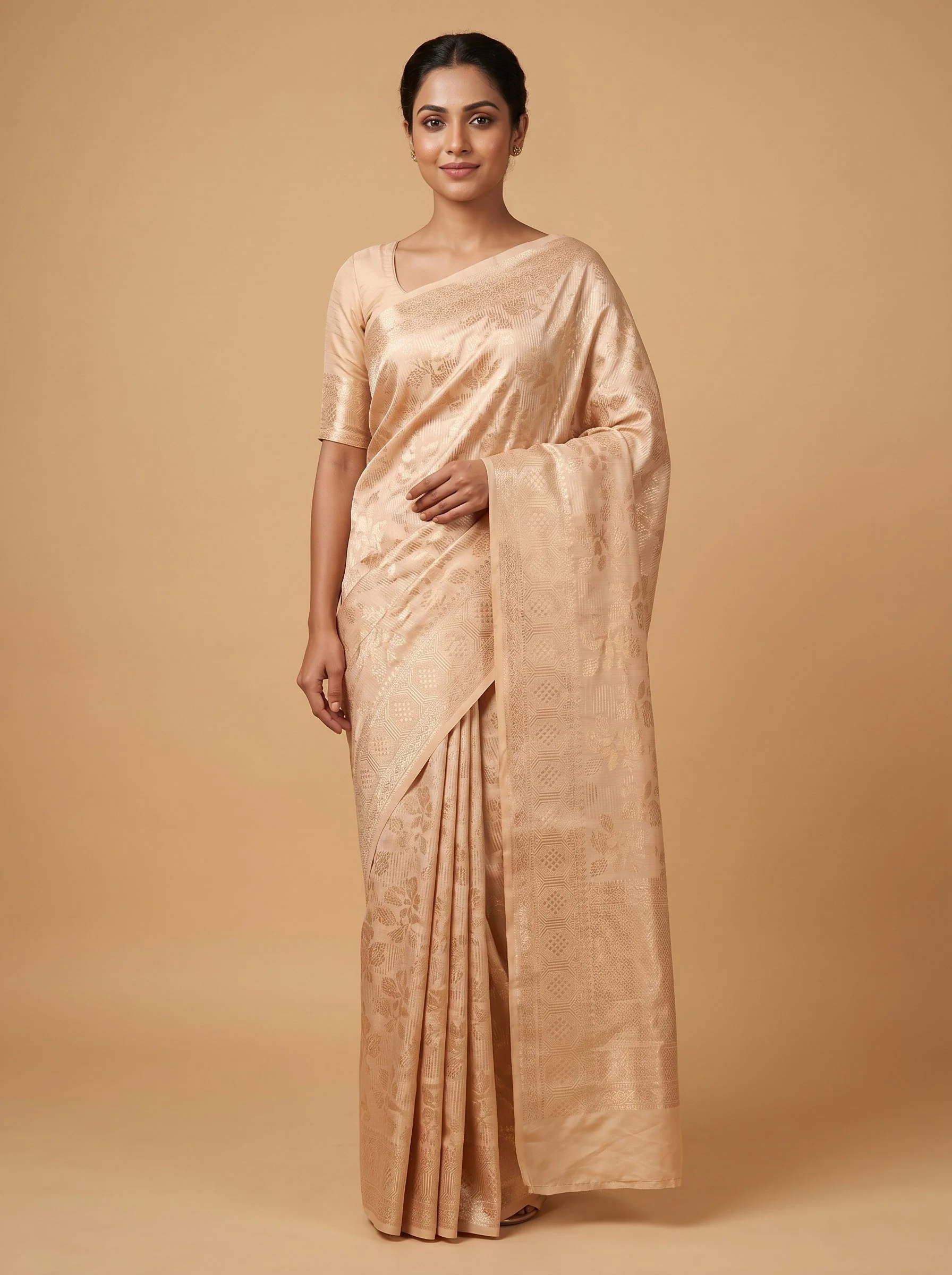 Gold Heritage Glow Handloom Saree