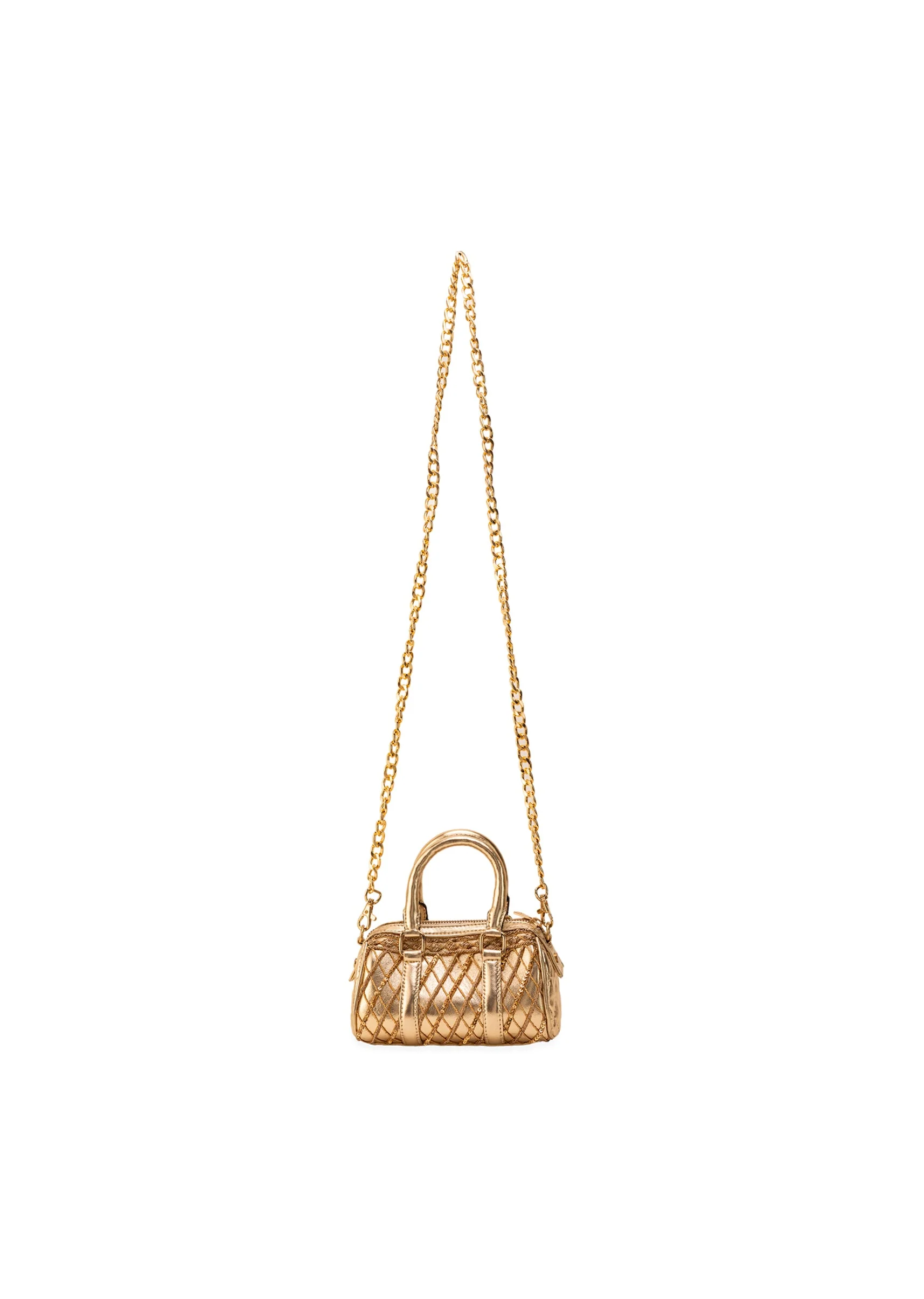 Gold Lycra Quilted Bag - Image 5