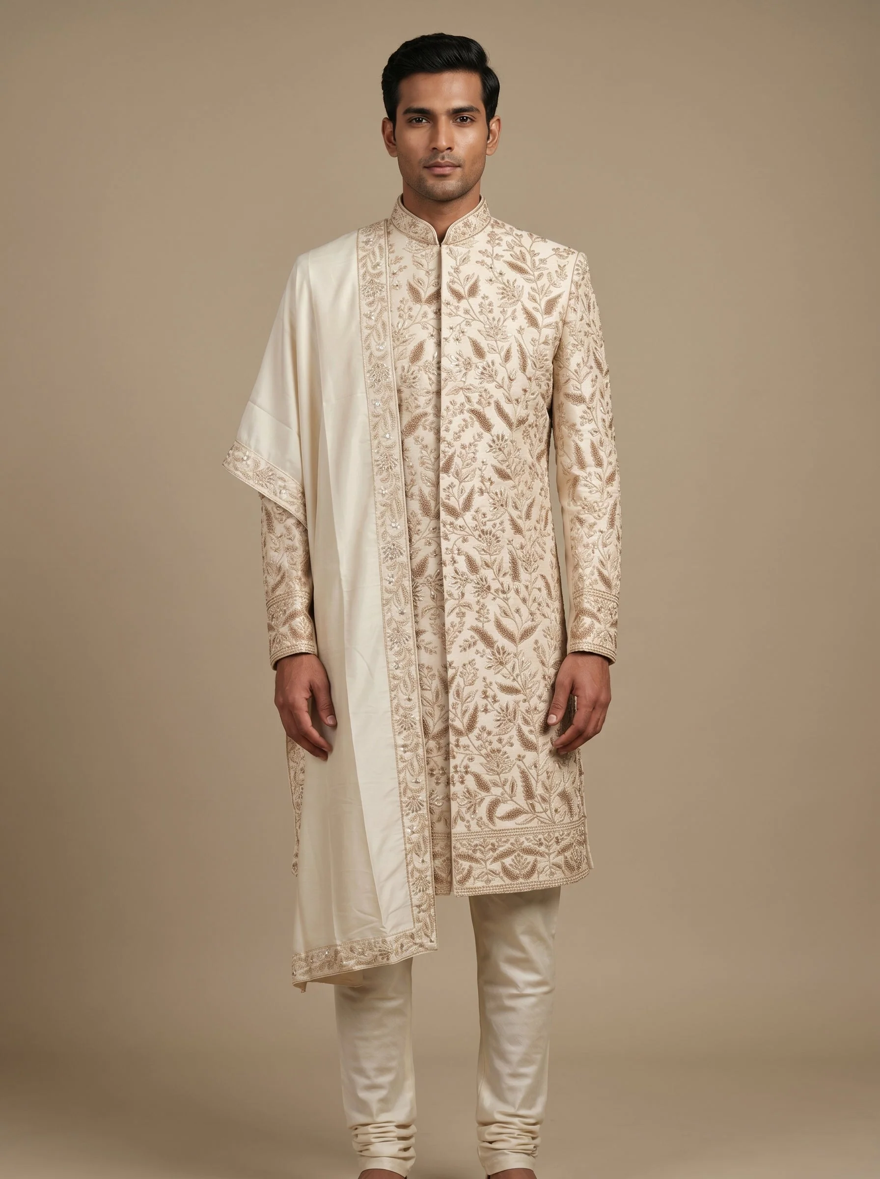 Gold Regal Sherwani
