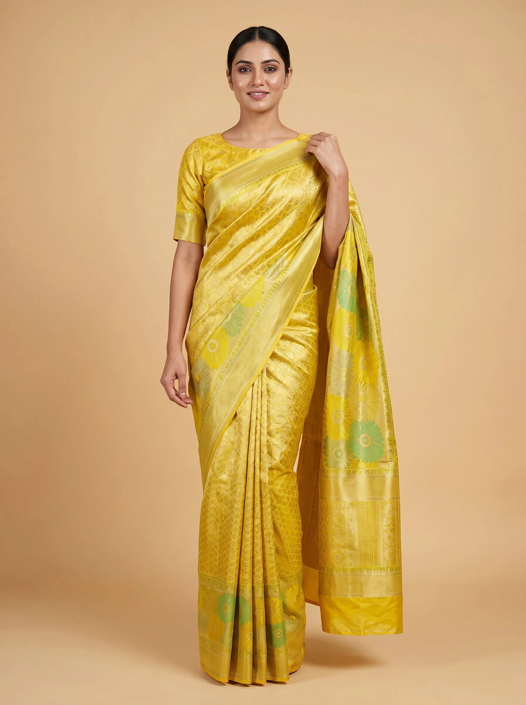 Gold Rich Weave Handloom Saree