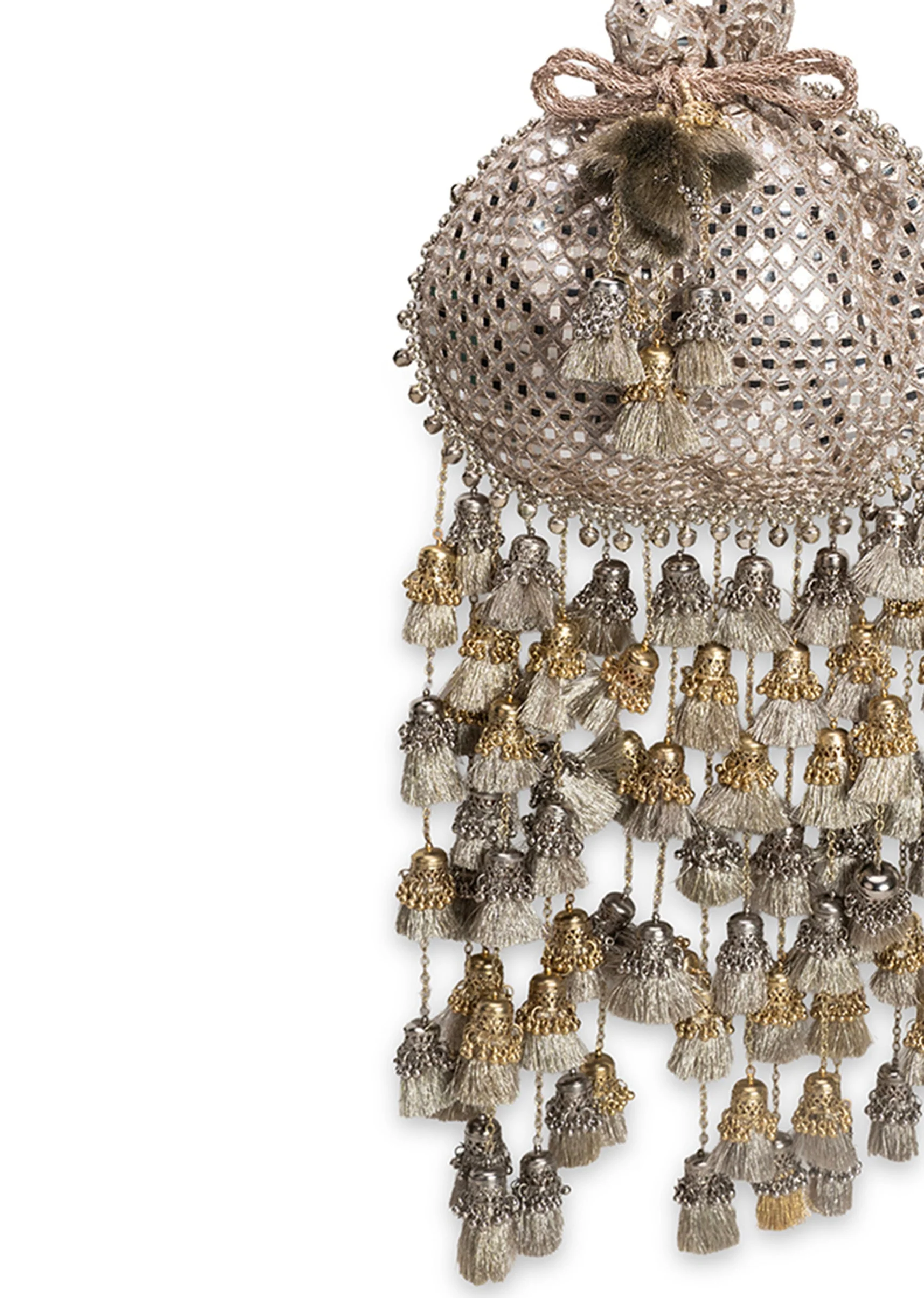 Gold Silk Potli Bag - Image 3