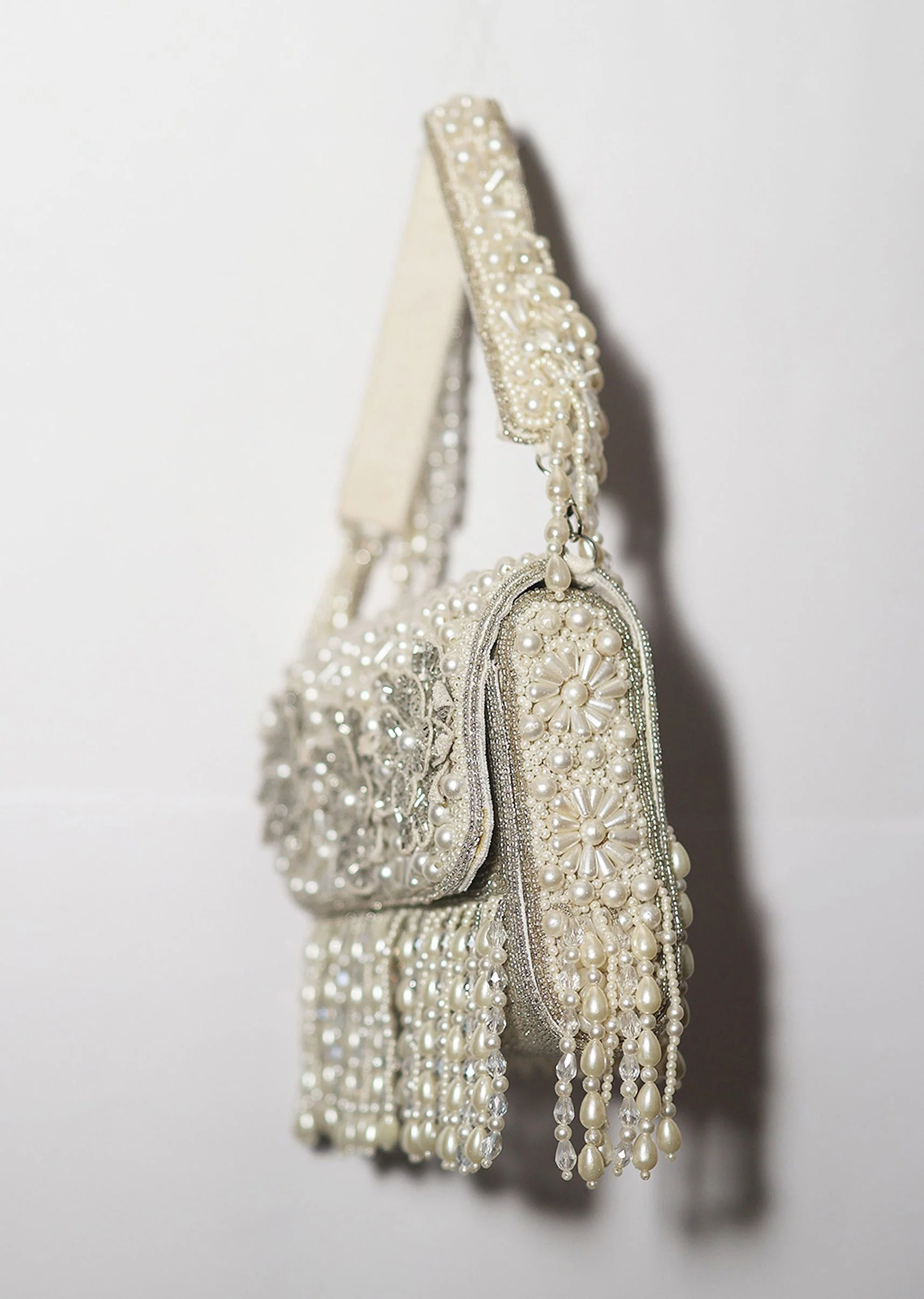 Gold Tassel Beaded Purse - Image 2