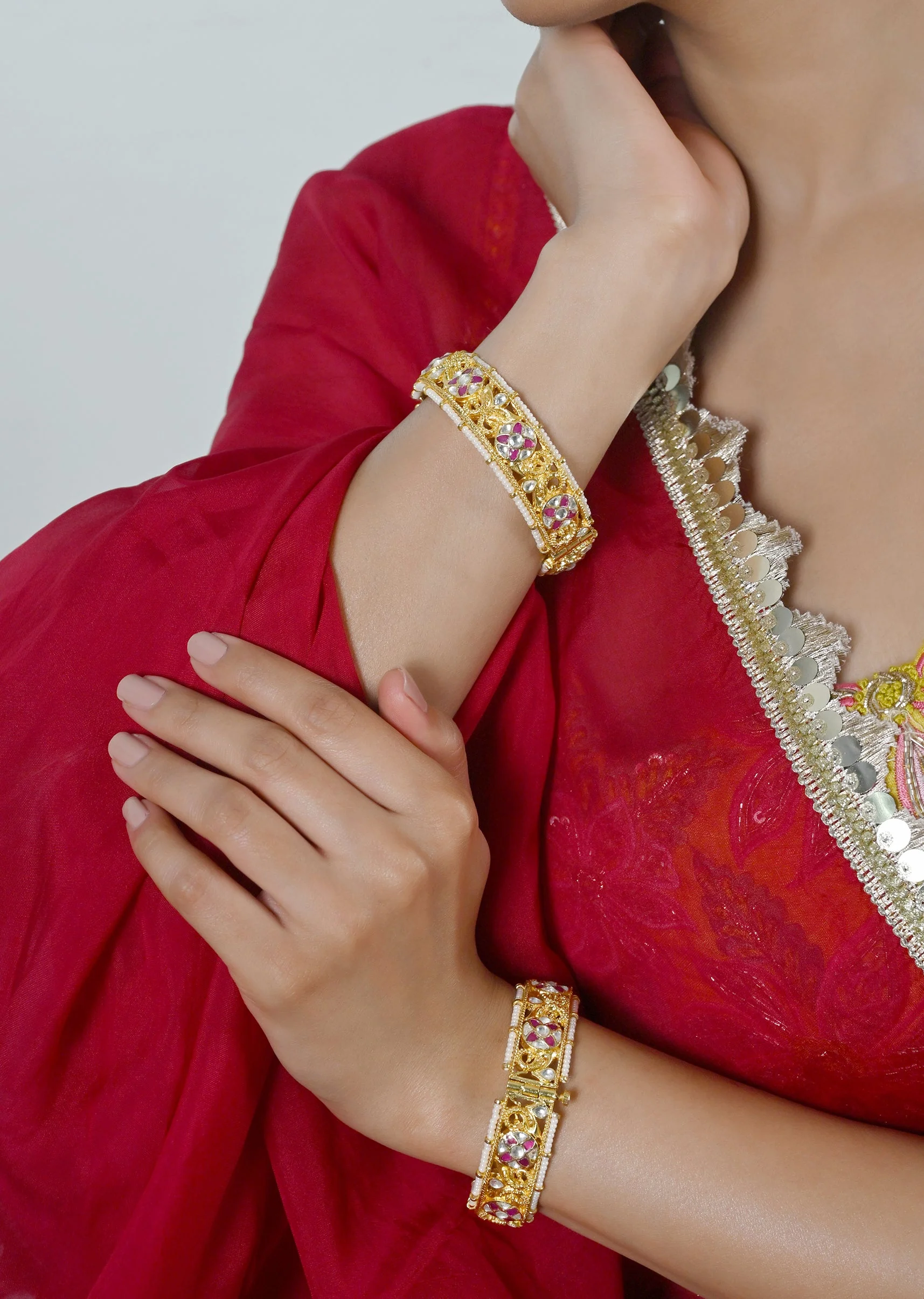 Grand Kundan Occasion Bangles - Image 2