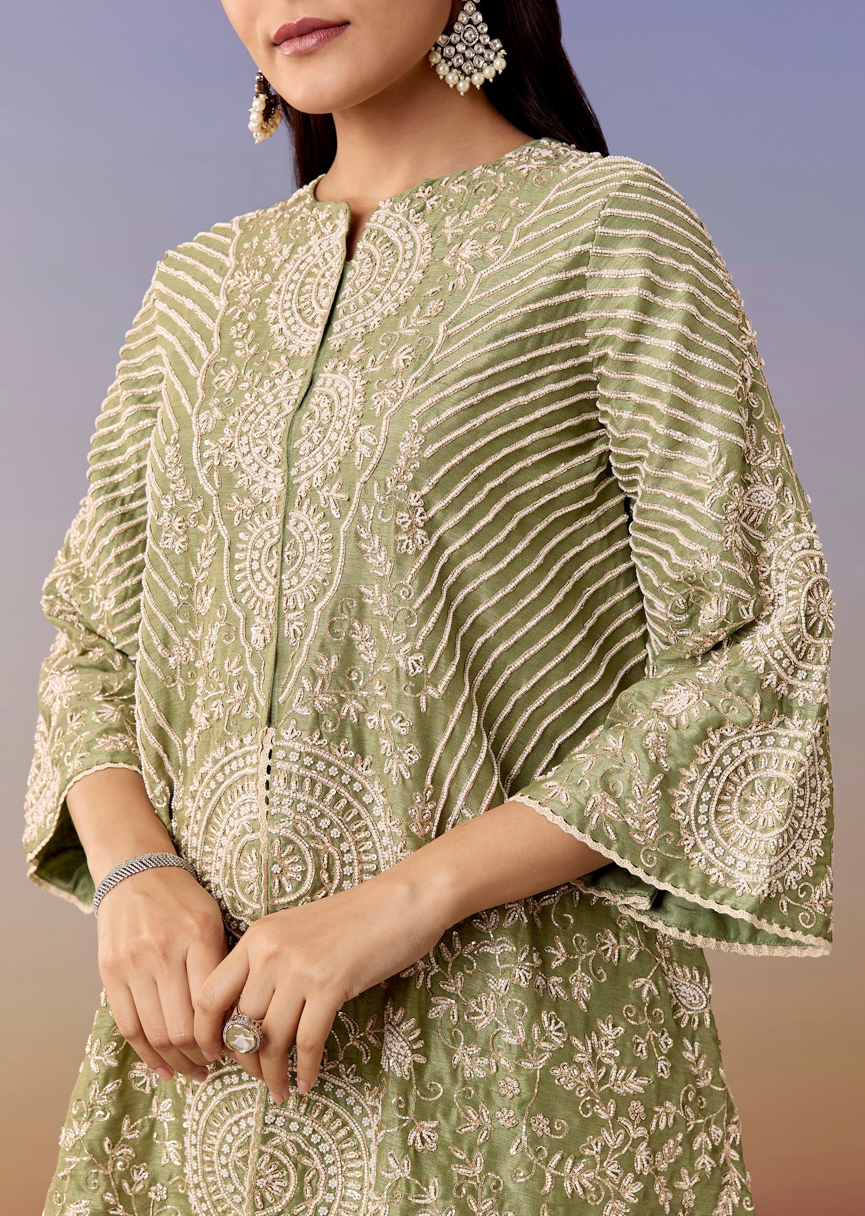 Green A Line Top And Pant Coord - Image 2