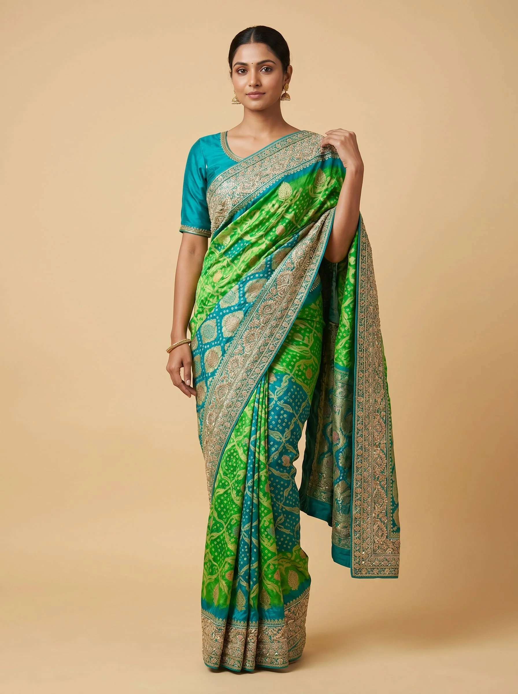Green Classic Harmony Handloom Saree