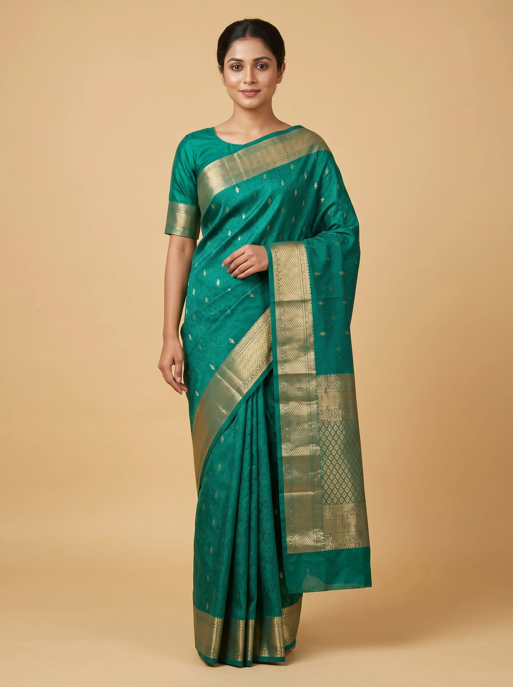 Green Eternal Grace Handloom Saree