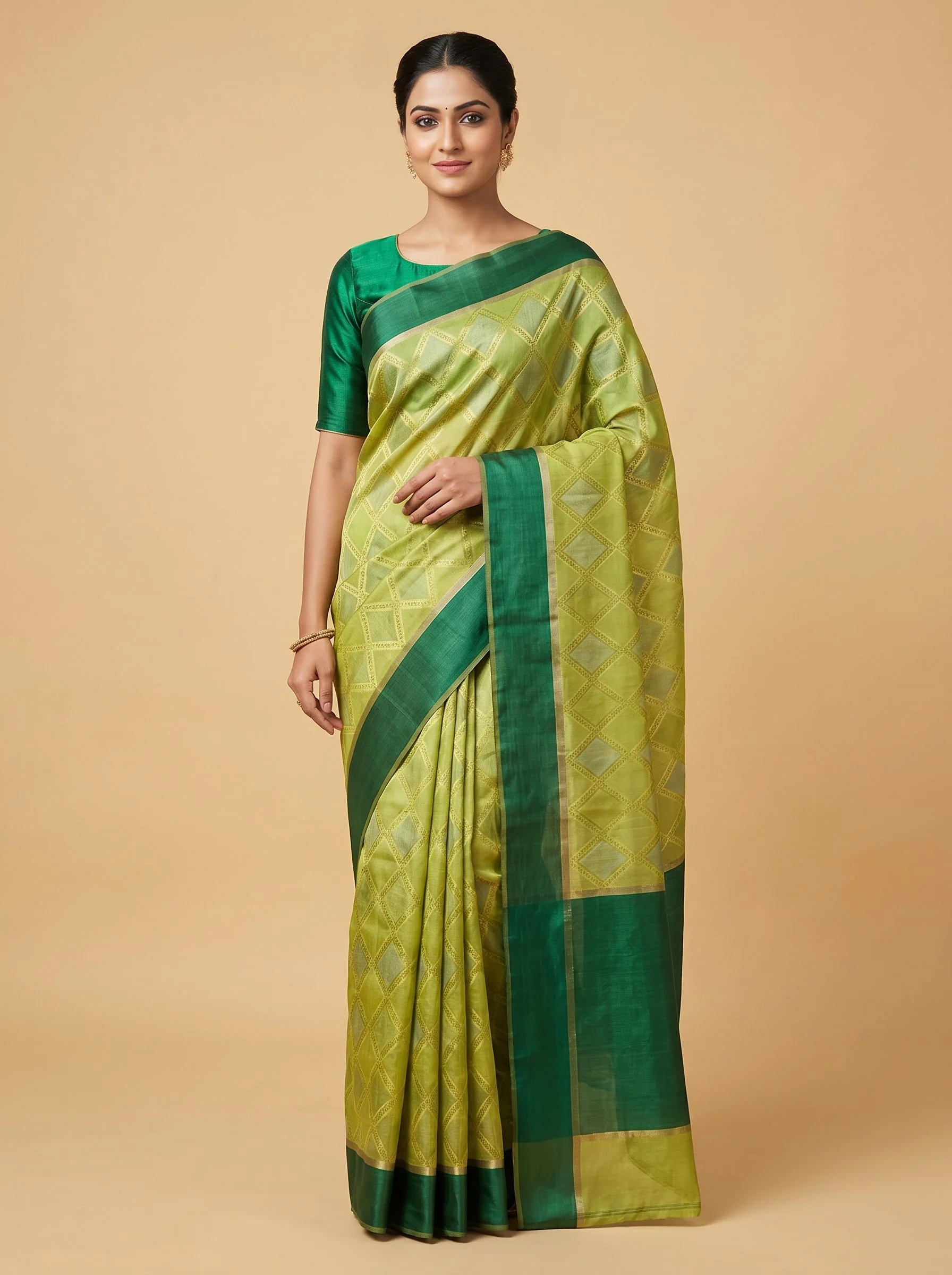 Green Eternal Sheen Handloom Saree