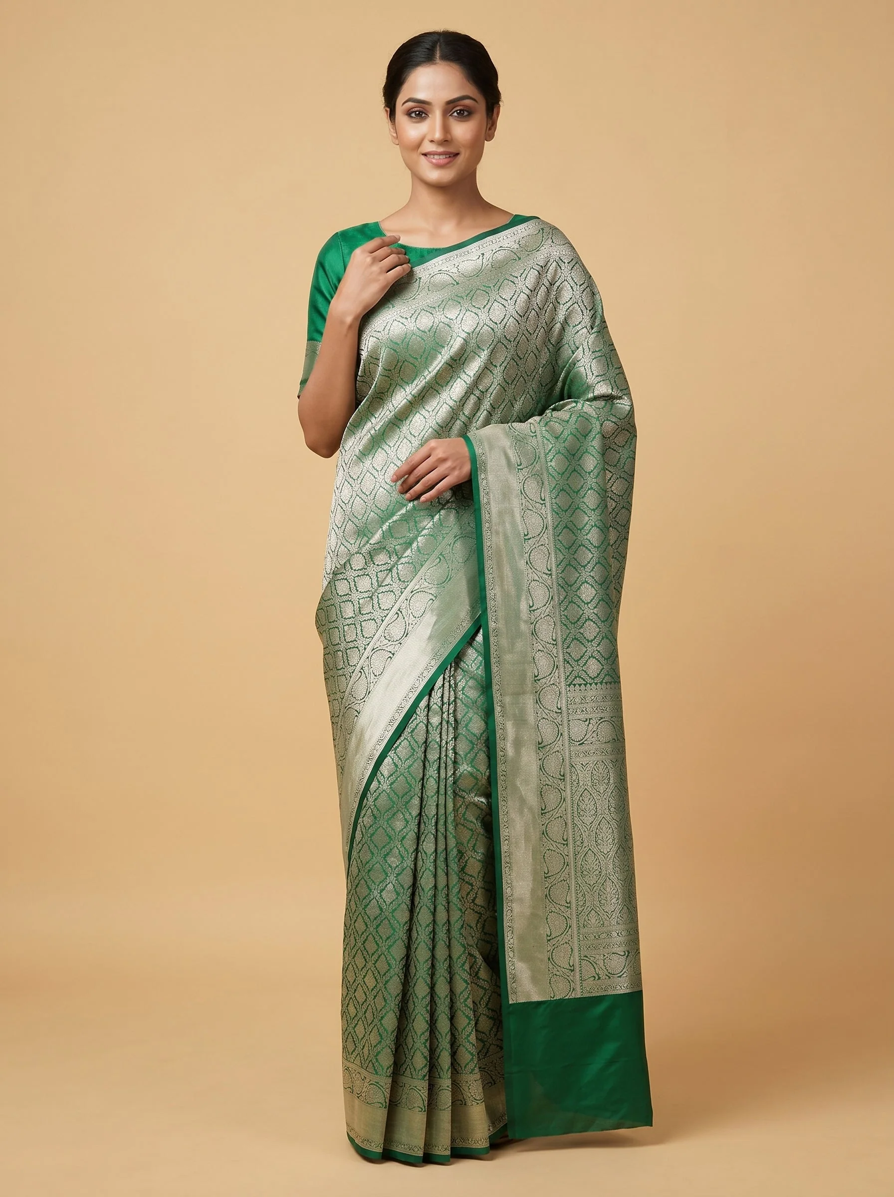 Green Heritage Classic Handloom Saree