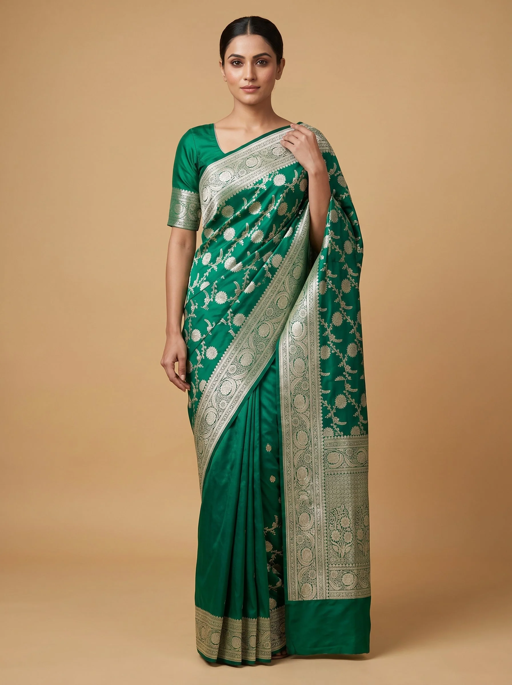 Green Heritage Handloom Saree