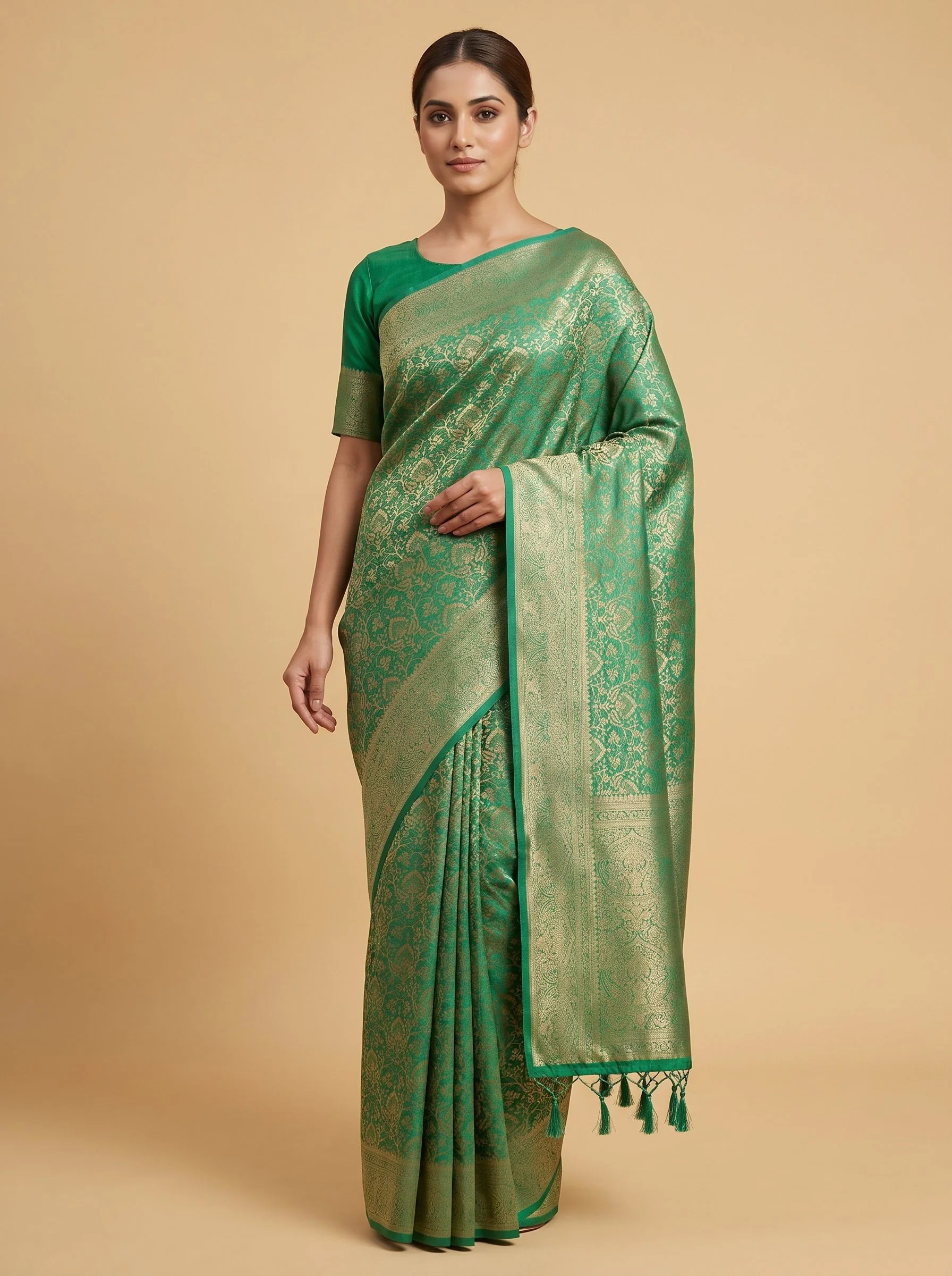 Green Legacy Loom Handloom Saree
