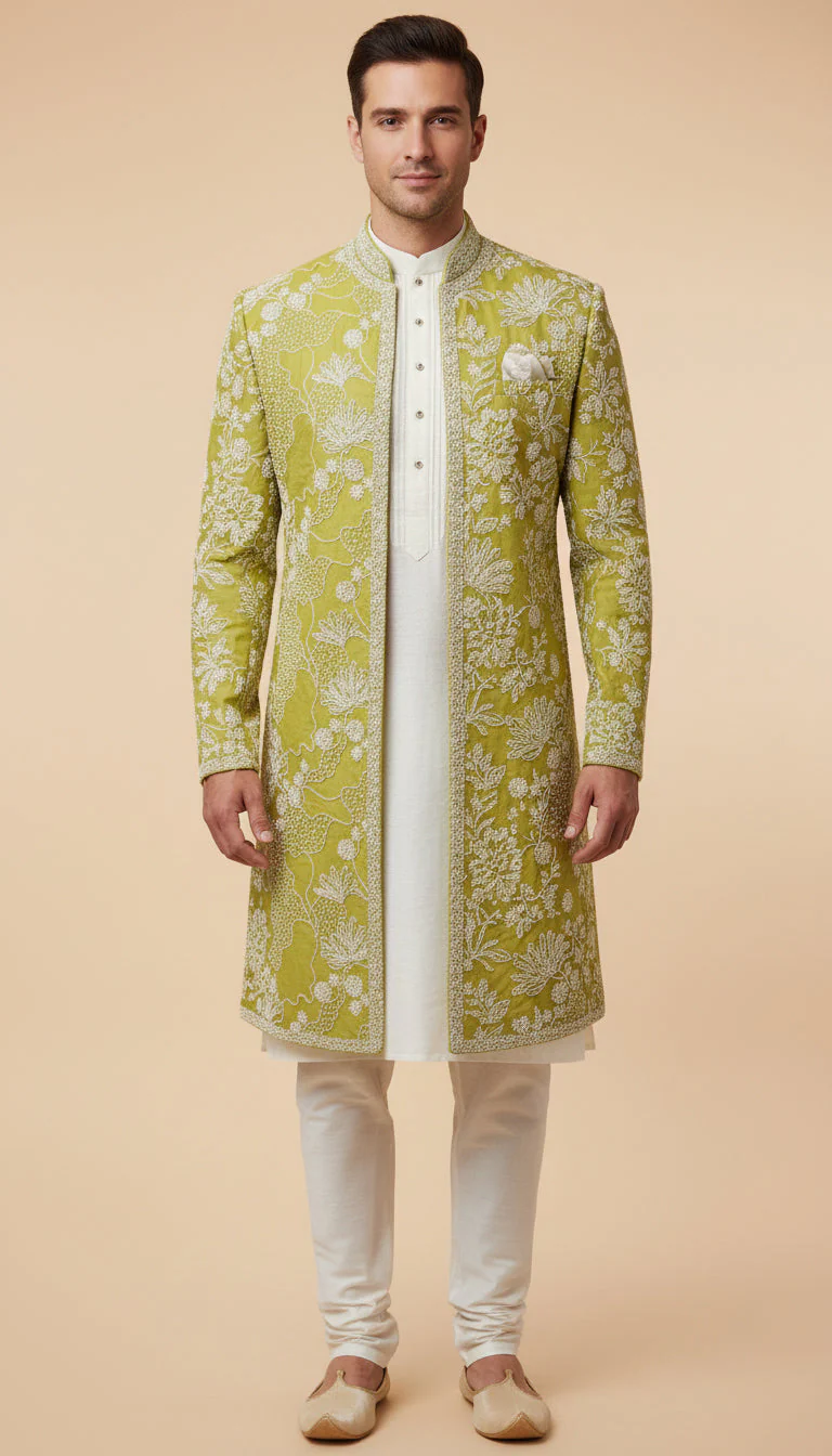Green Modern Indowestern - Image 2