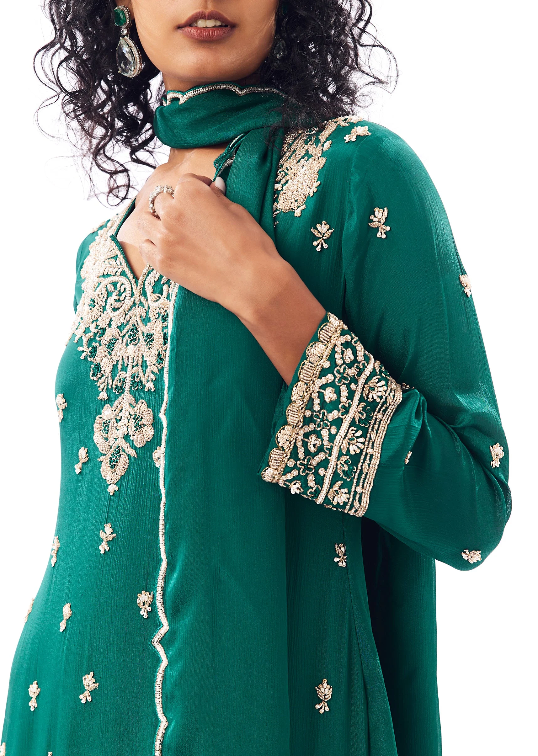 Green Palazzo Suit - Image 2