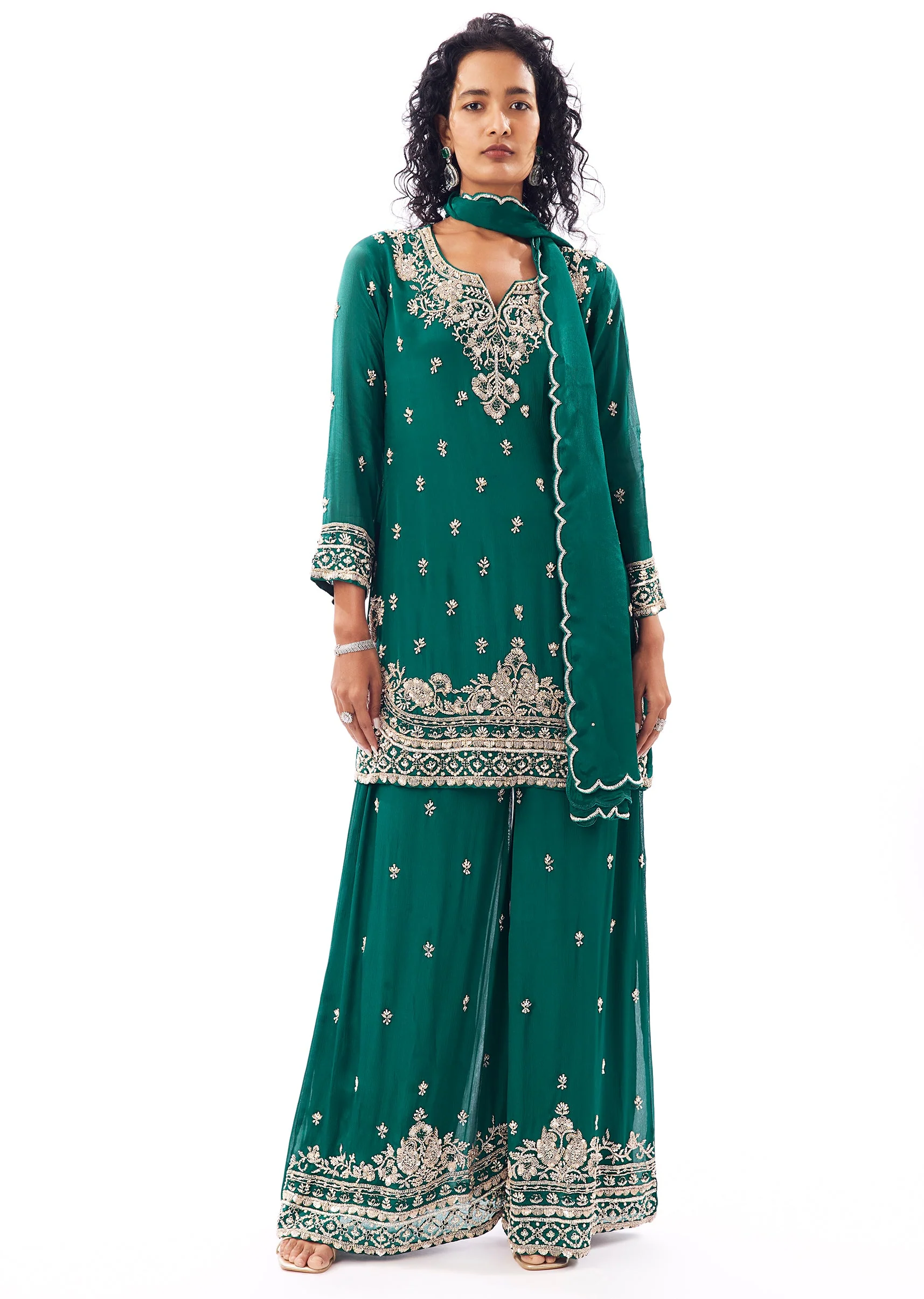 Green Palazzo Suit - Image 3