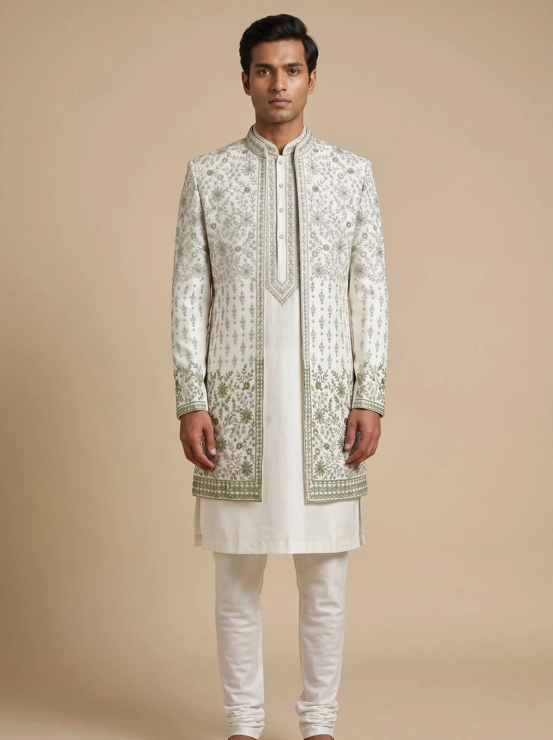 Green Royal Sherwani