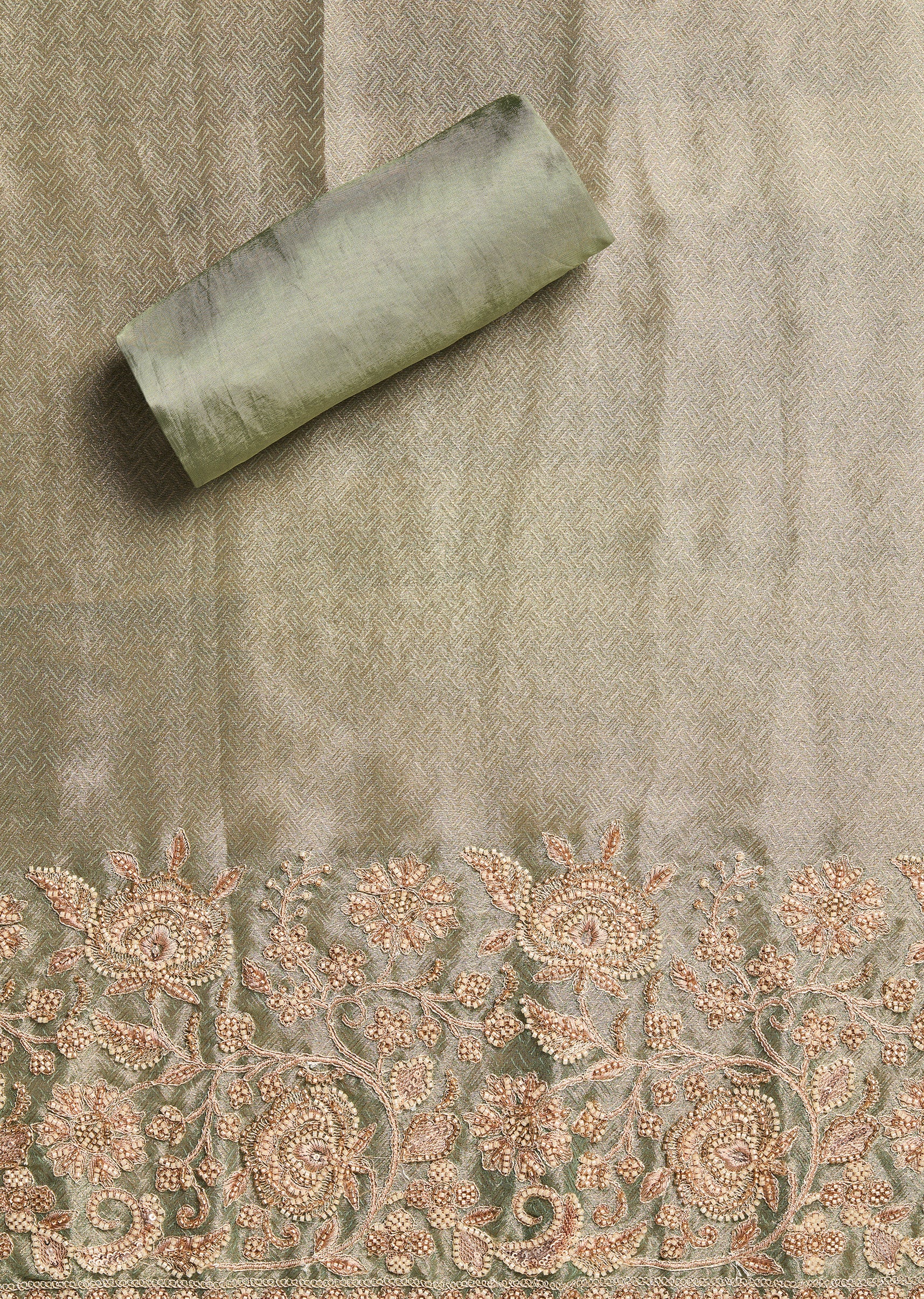 Green Satin Suit - Image 4