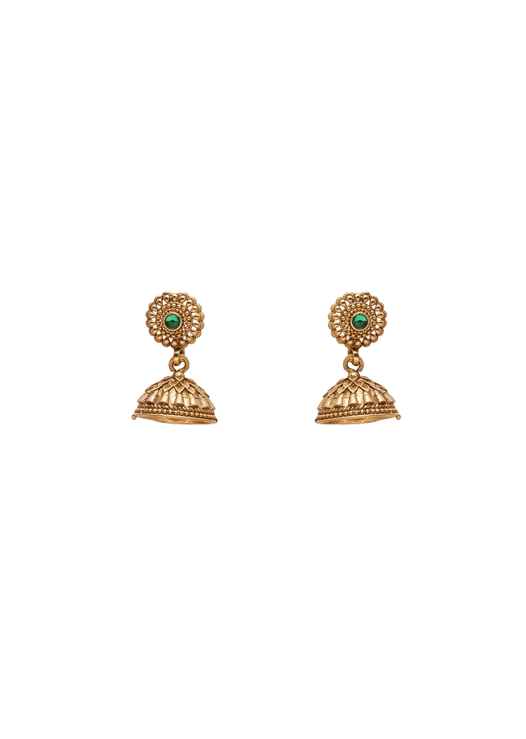 Green Stone And Pearl Kundan Choker Set - Image 3