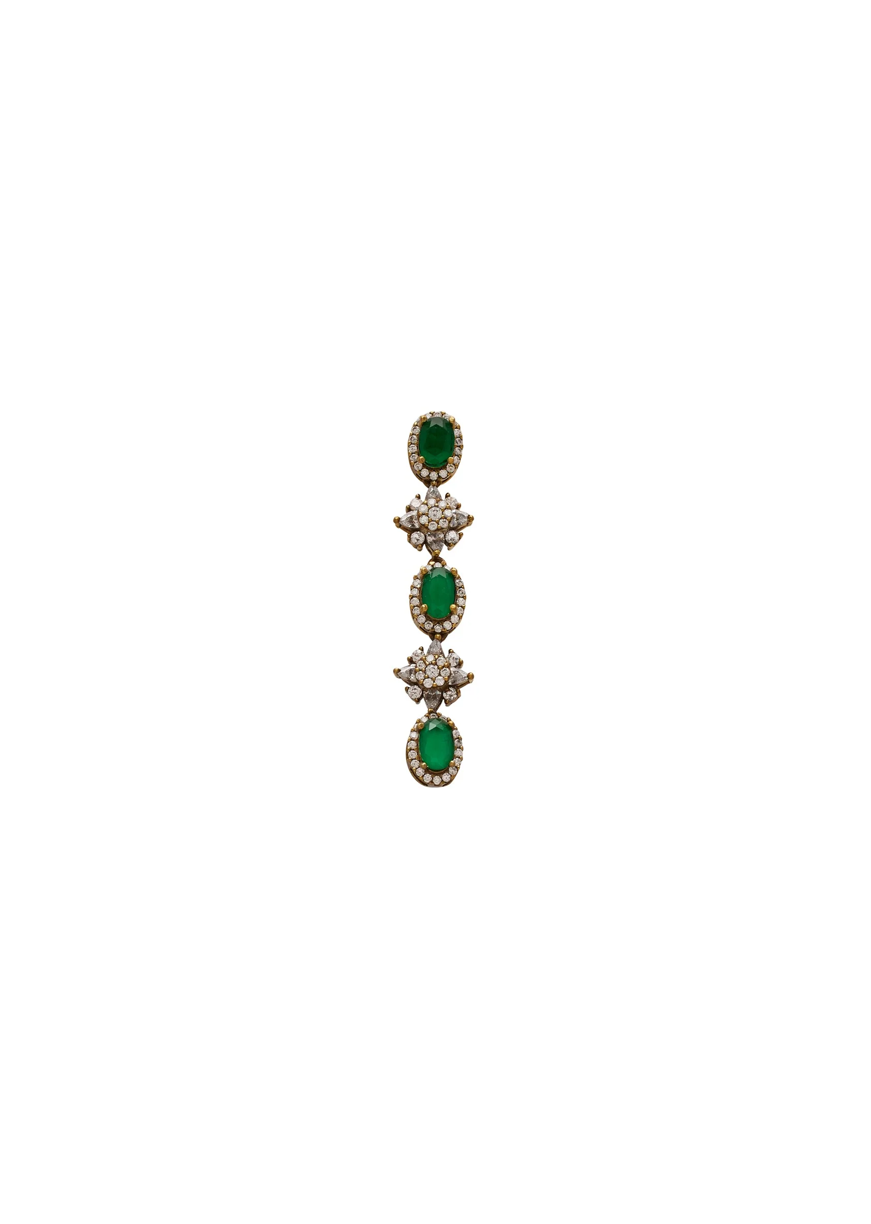 Green Stone Necklace Set - Image 4
