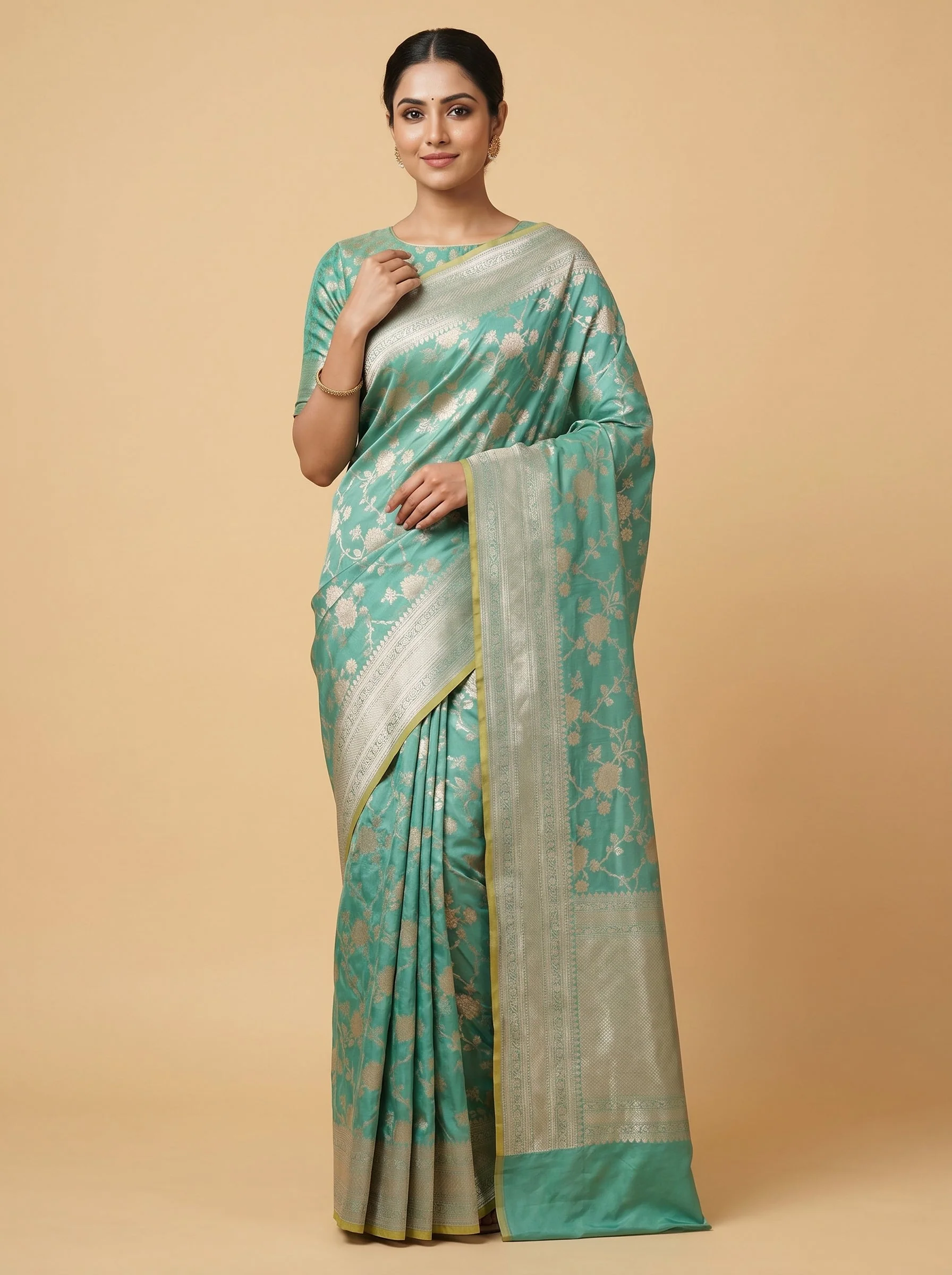Green Verdant Drape Handloom Saree