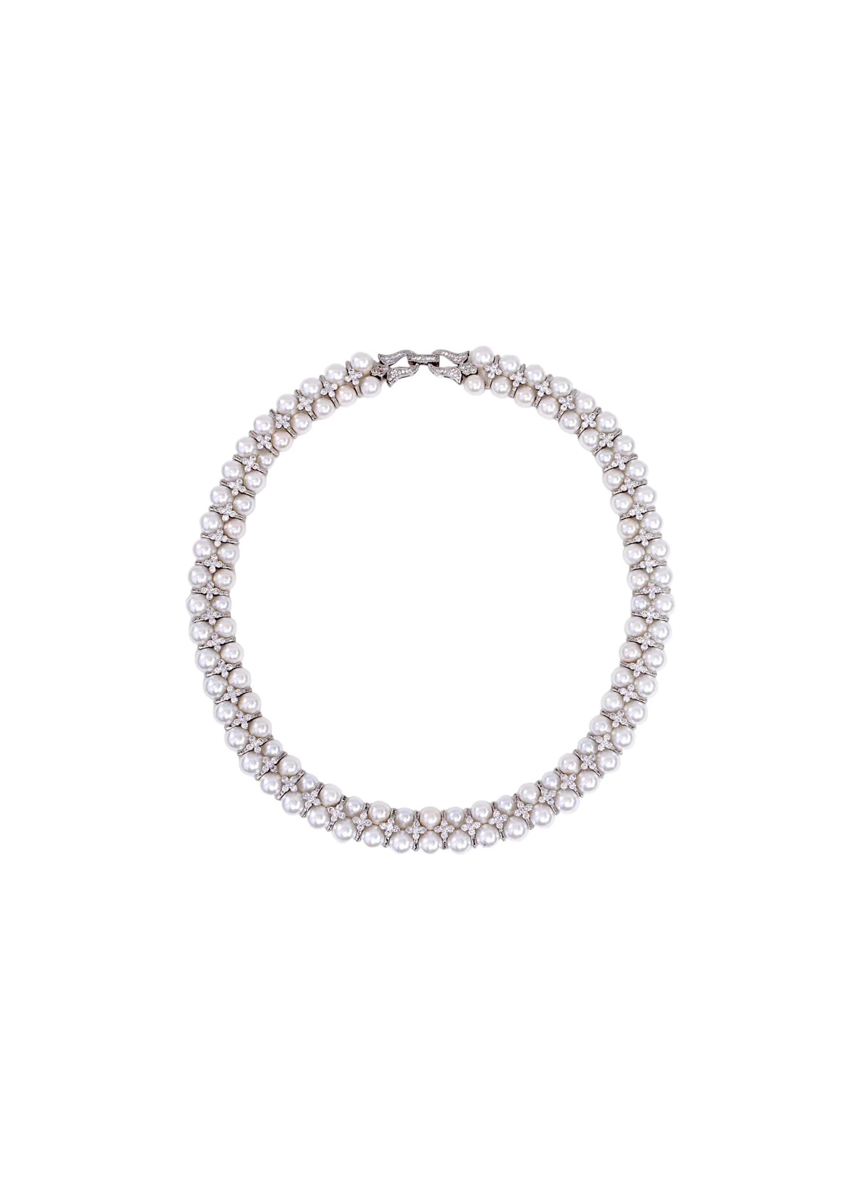 Grey Pearl Layered Necklace - Image 3