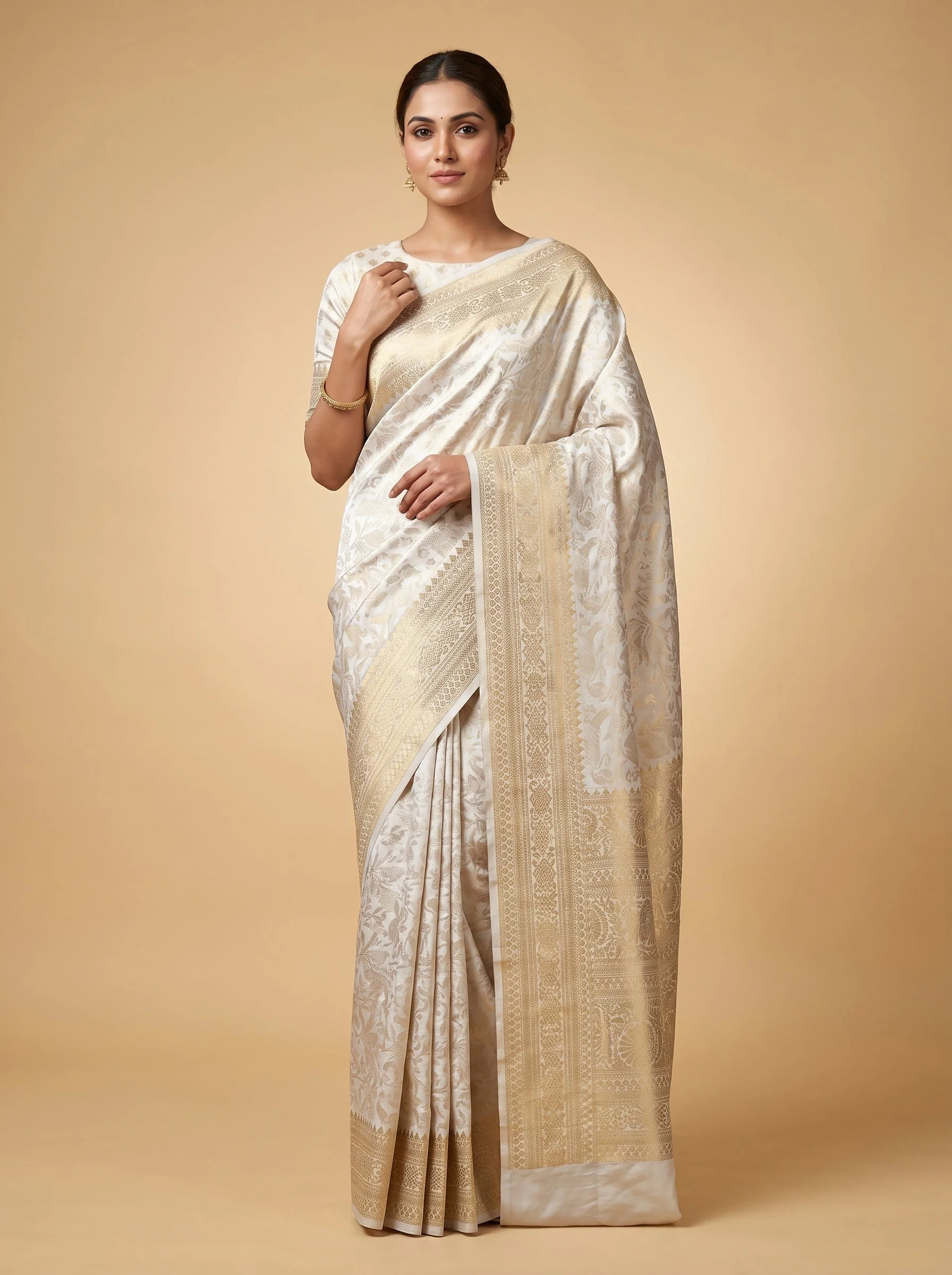 Grey Steel Mist Handloom Saree