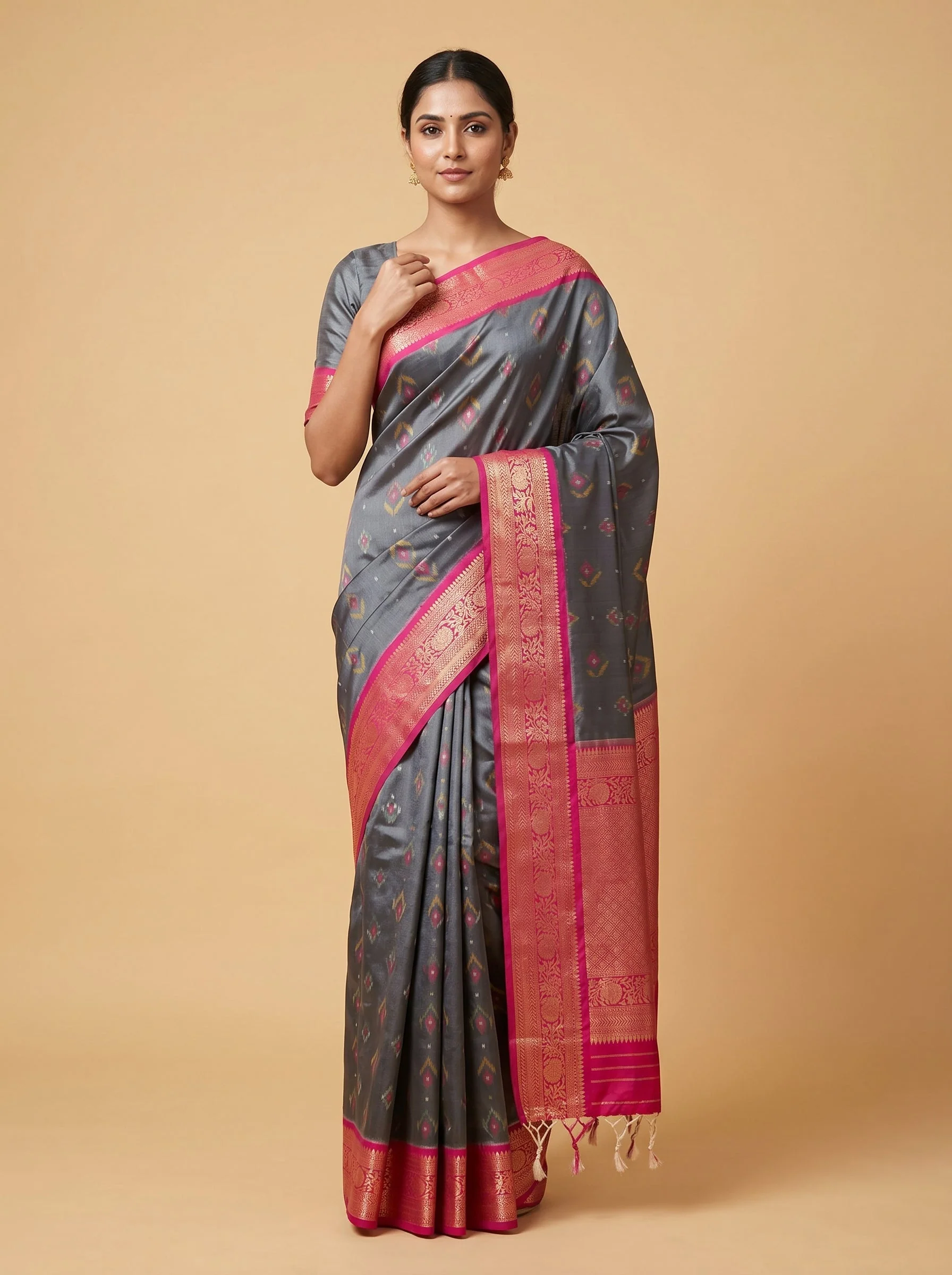 Grey Understated Flow Handloom Saree