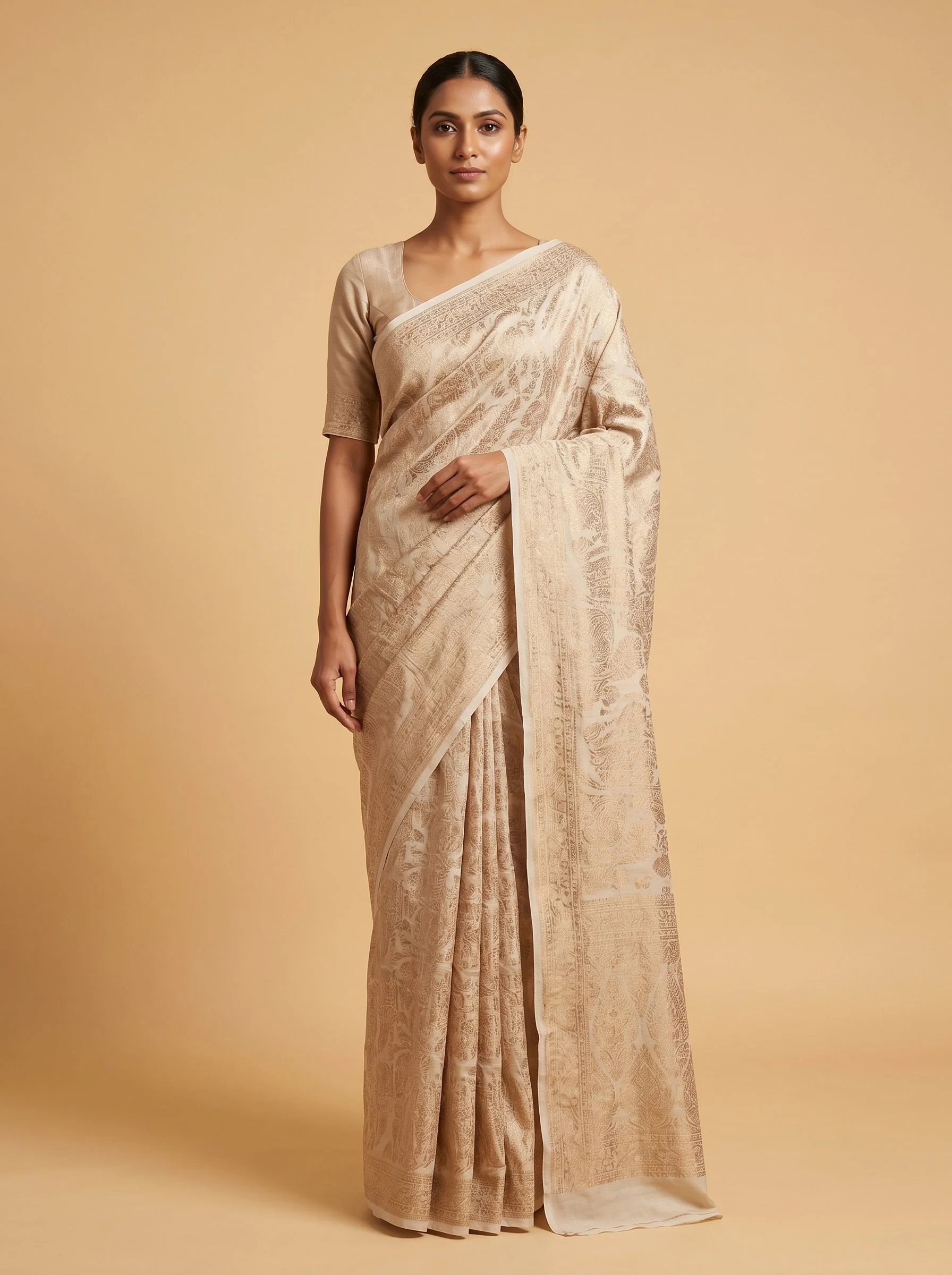 Grey Urban Grace Handloom Saree