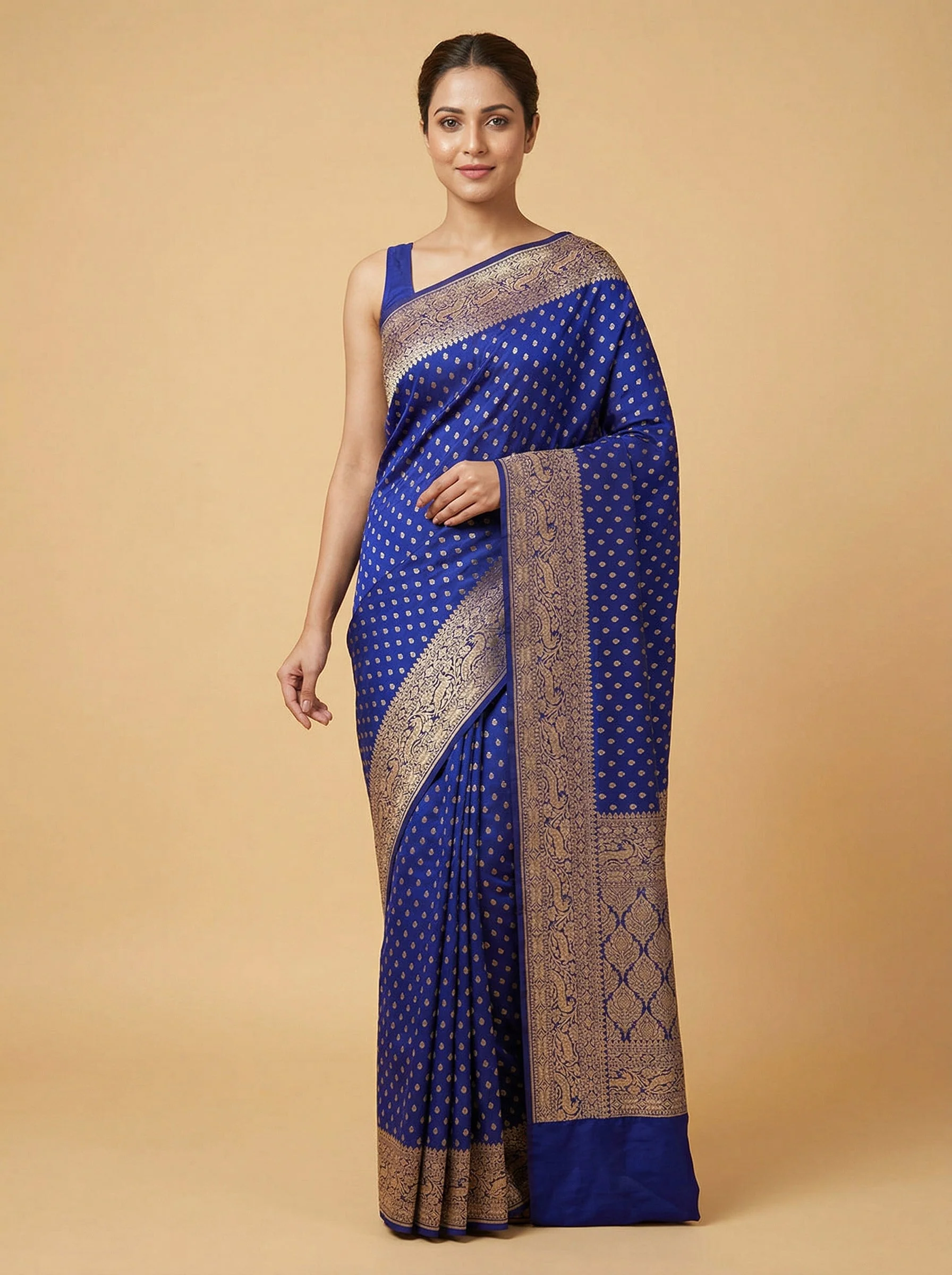 Indigo Navy Handloom Saree