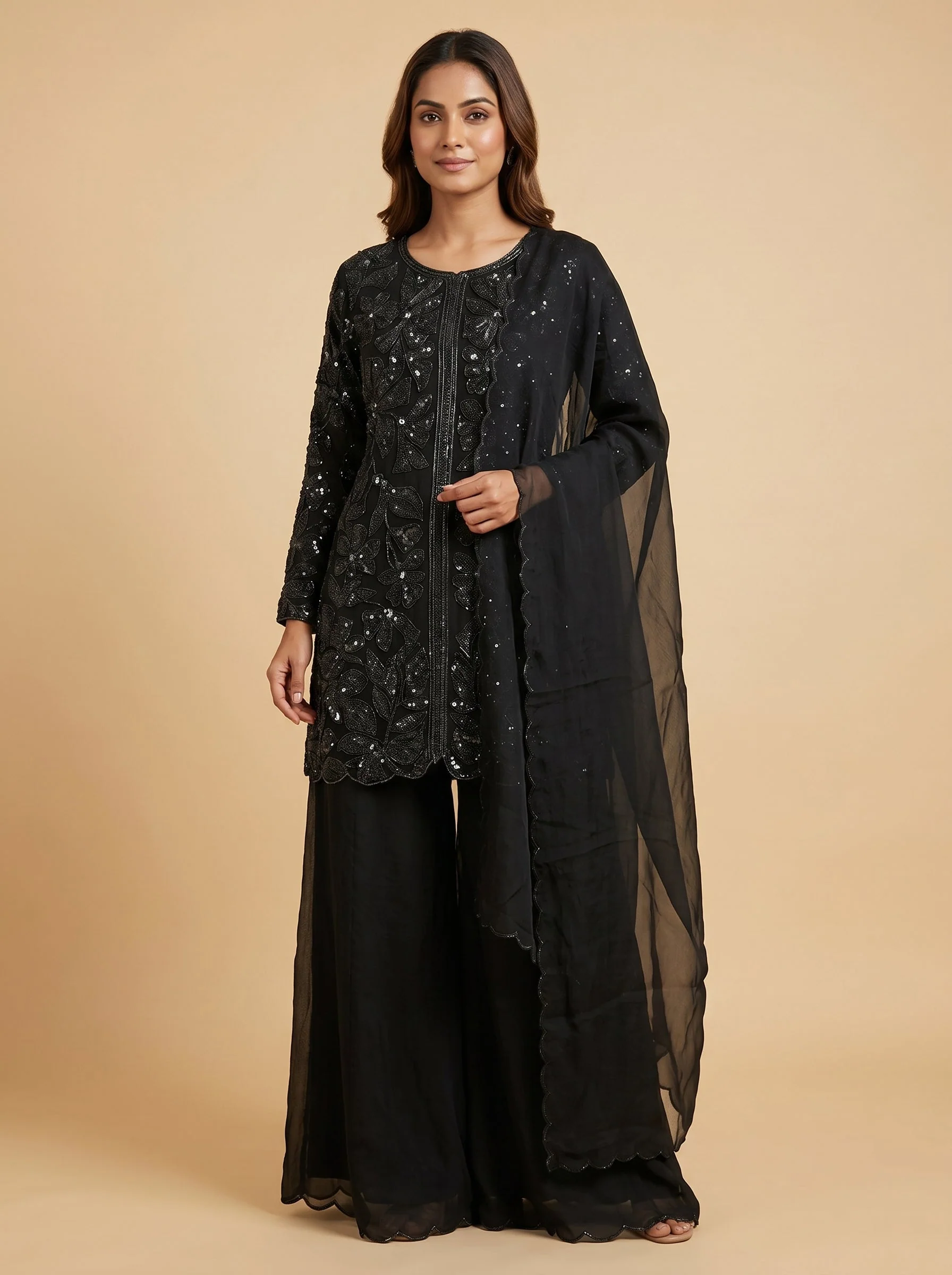 Ink Black Palazzo Set
