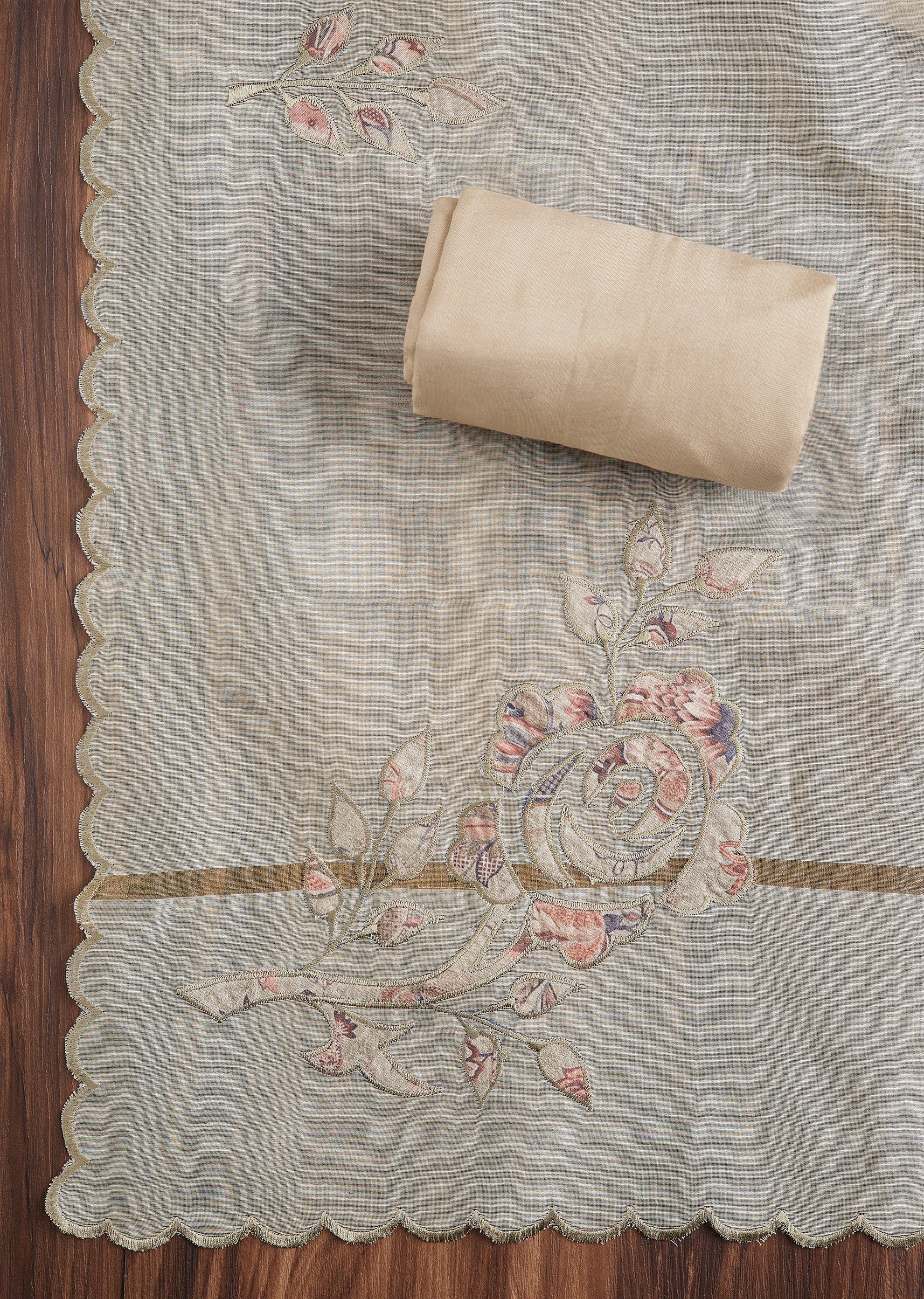 Ivory Cotton Suit Set - Image 4