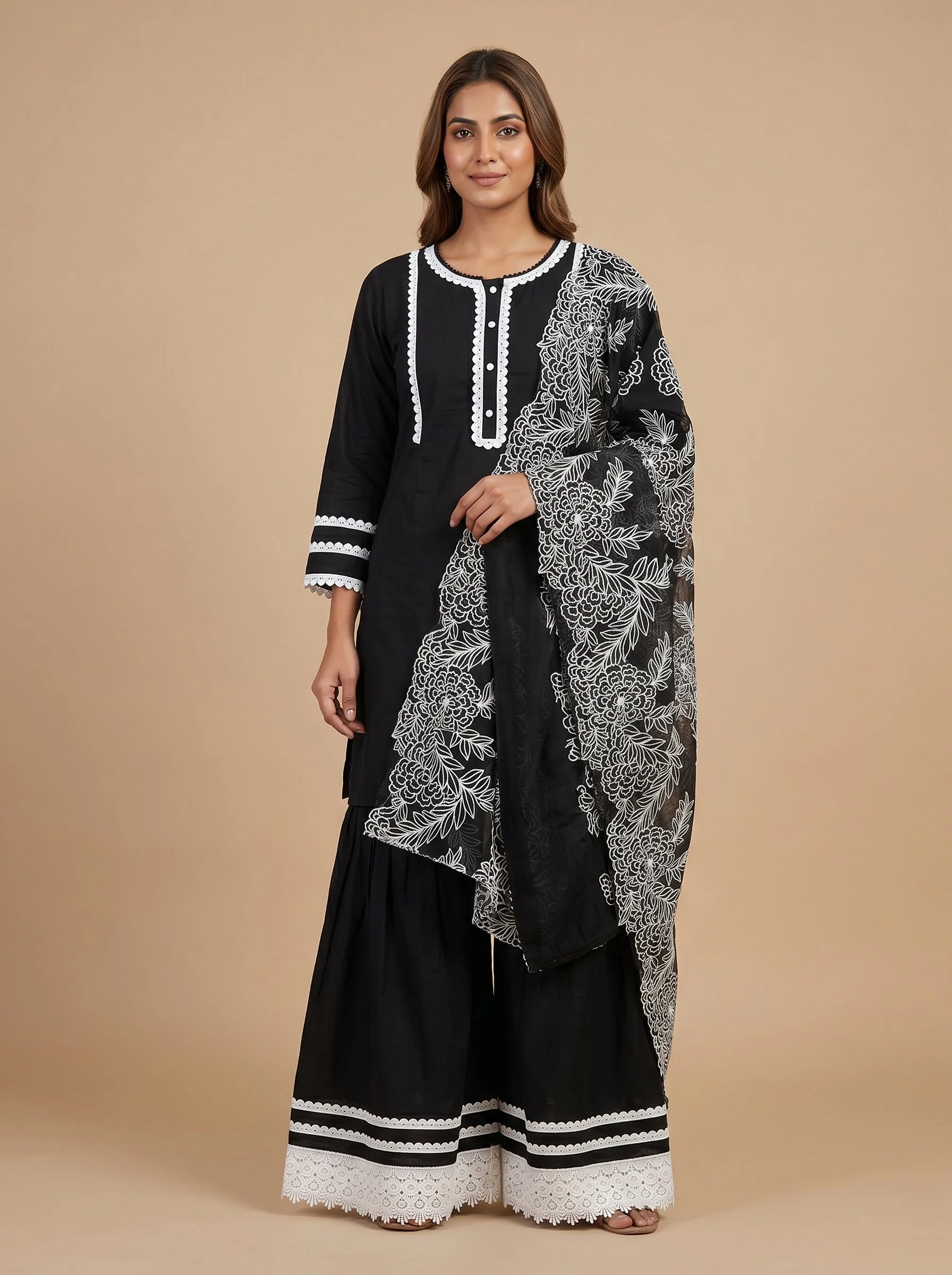 Jet Black Palazzo Set