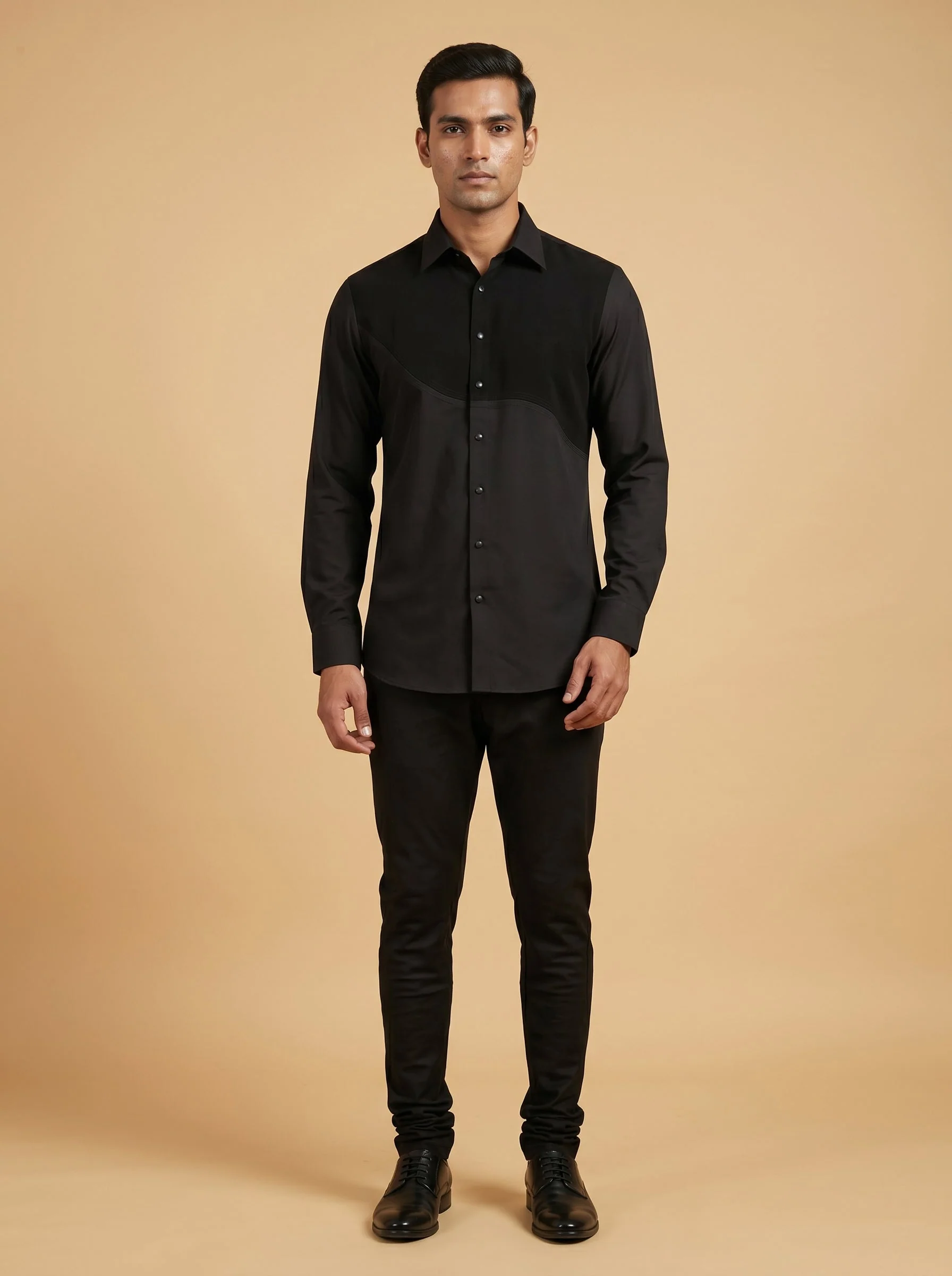 Jet Black Slim Shirt