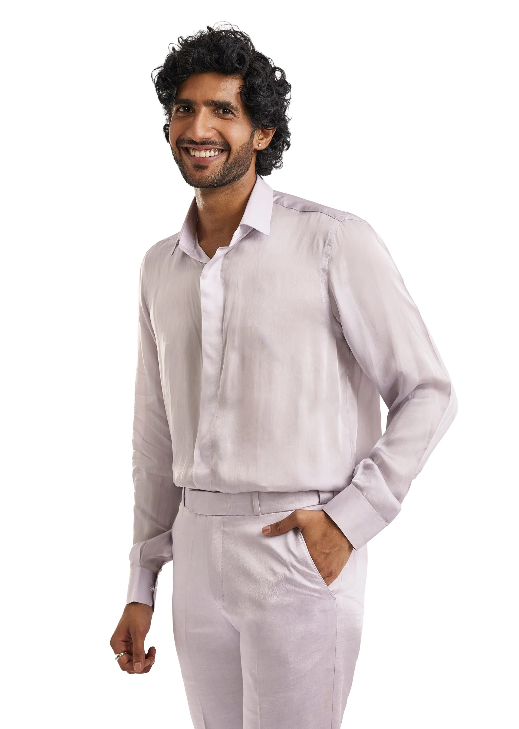 Lavender Embroidered Blazer Set - Image 6