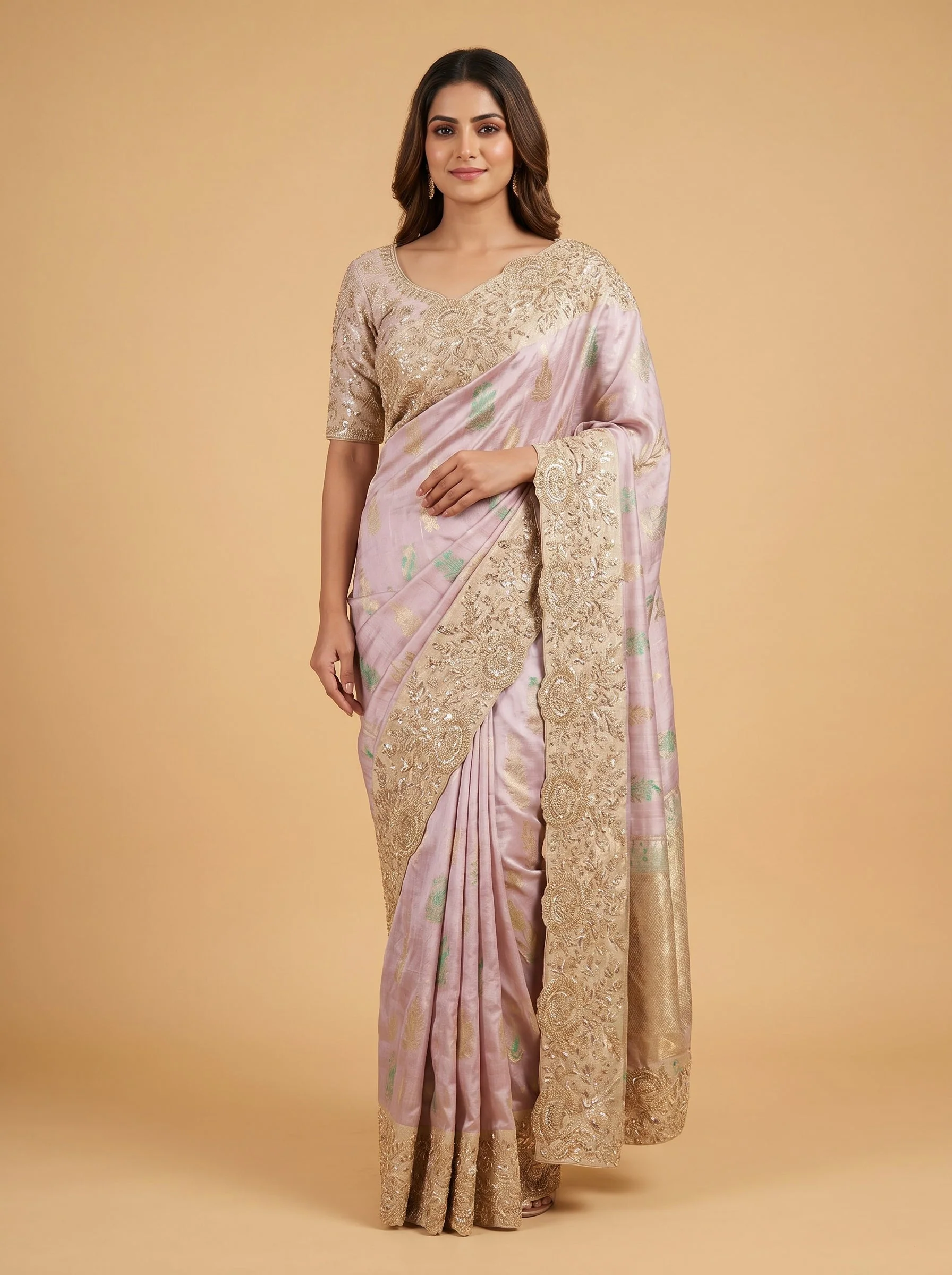 Lavender Ethereal Detailing Saree