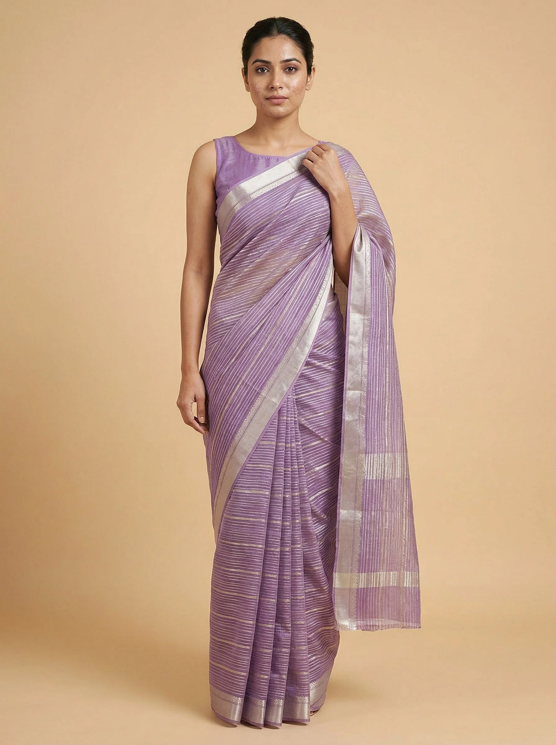 Lavender Ethereal Embroidered Saree