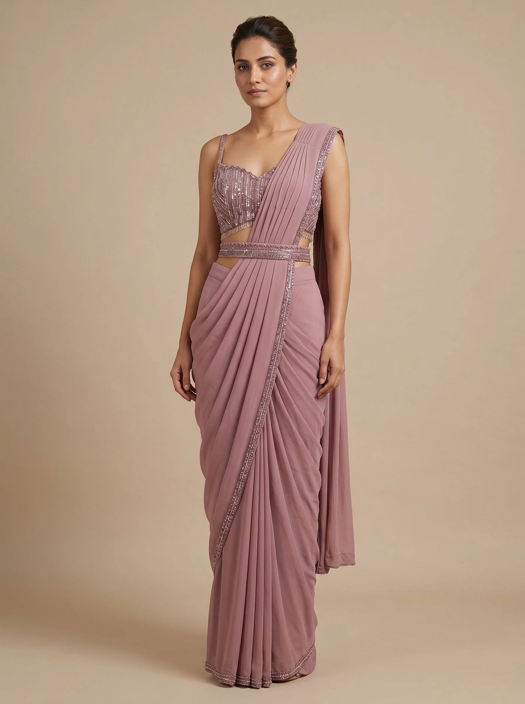 Lavender Indo Lehenga