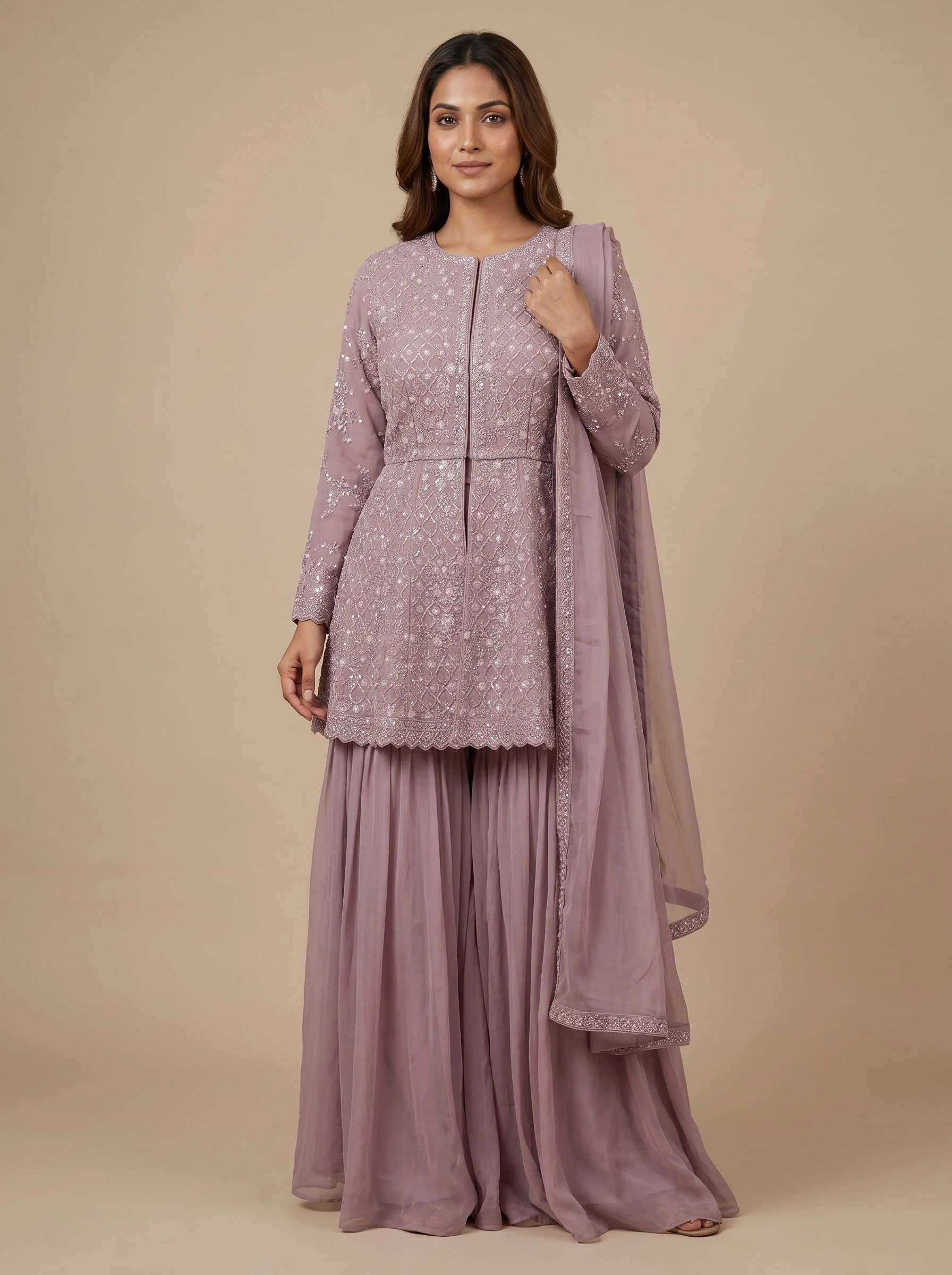 Lavender Light Palazzo Set