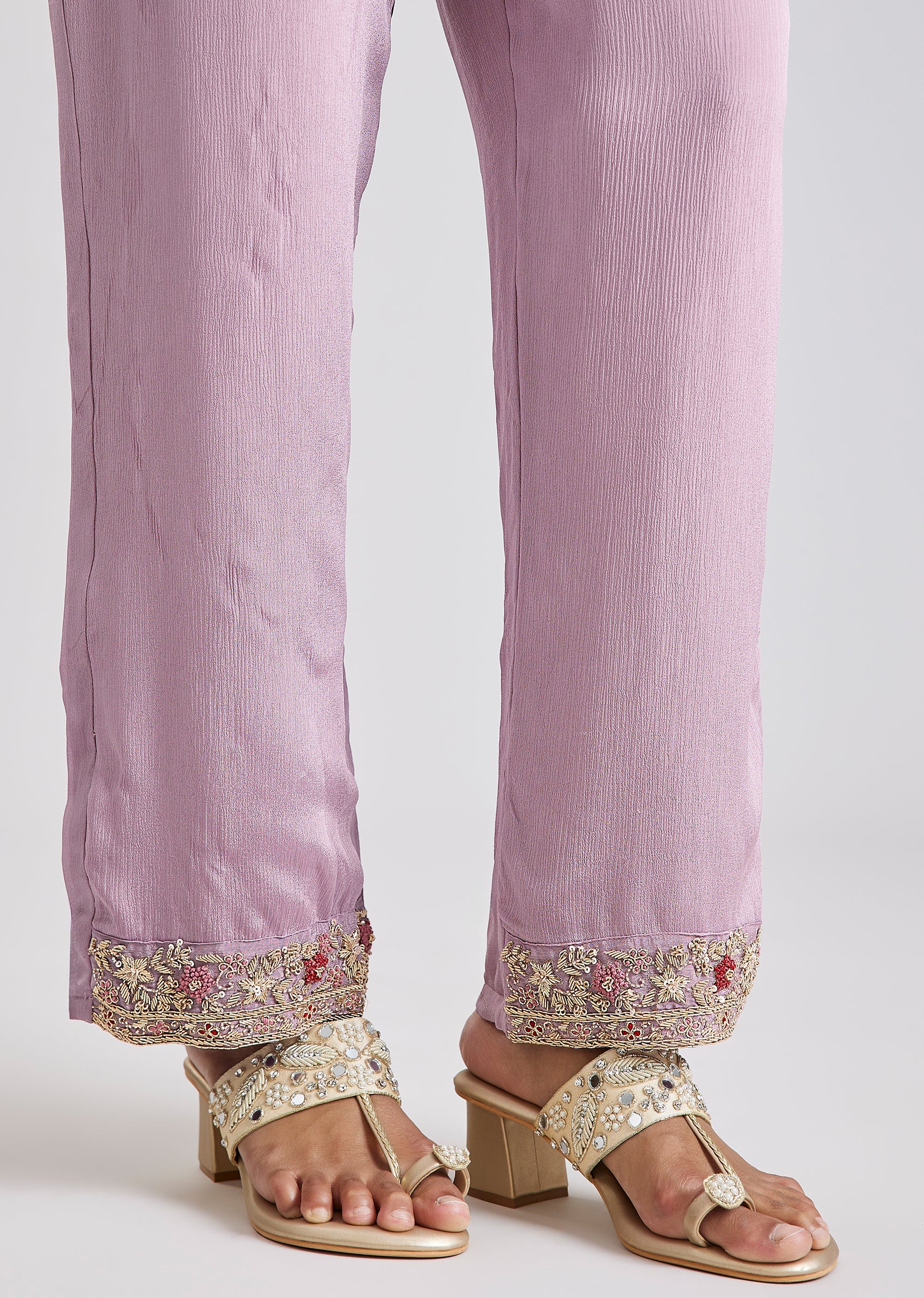 Lavender Zardosi Anarkali - Image 6