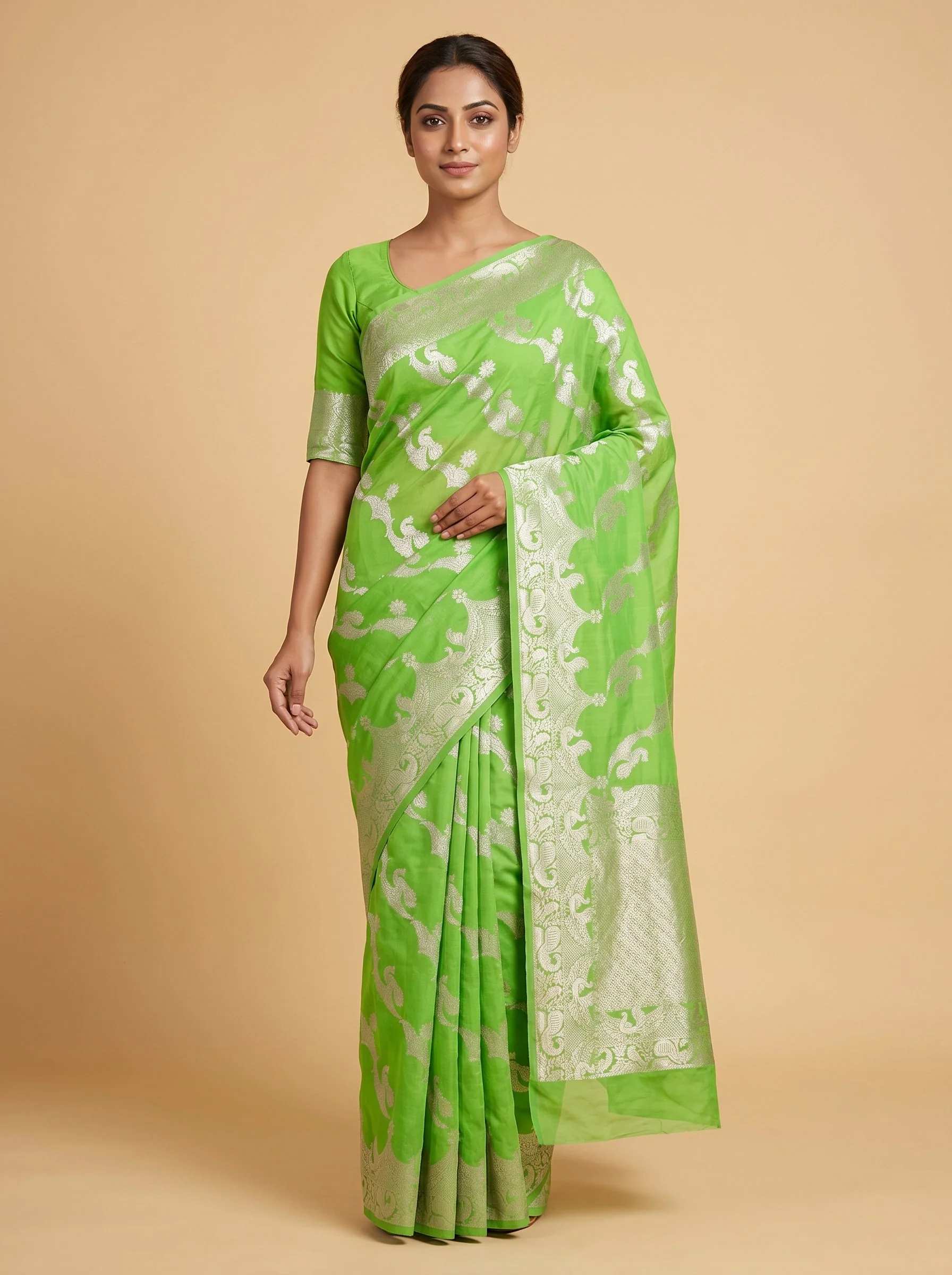 Legacy Green Classic Handloom Saree
