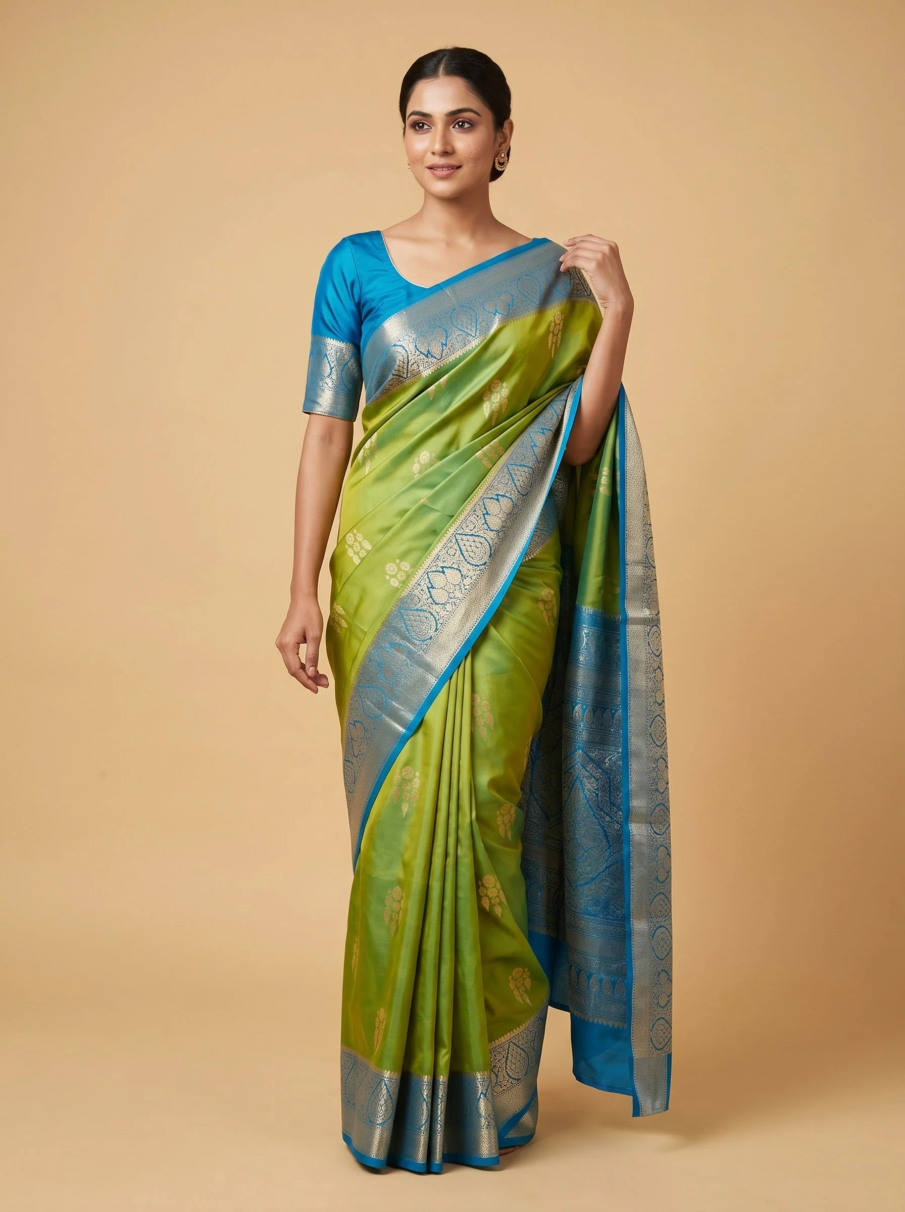 Light Green Dewy Handloom Saree