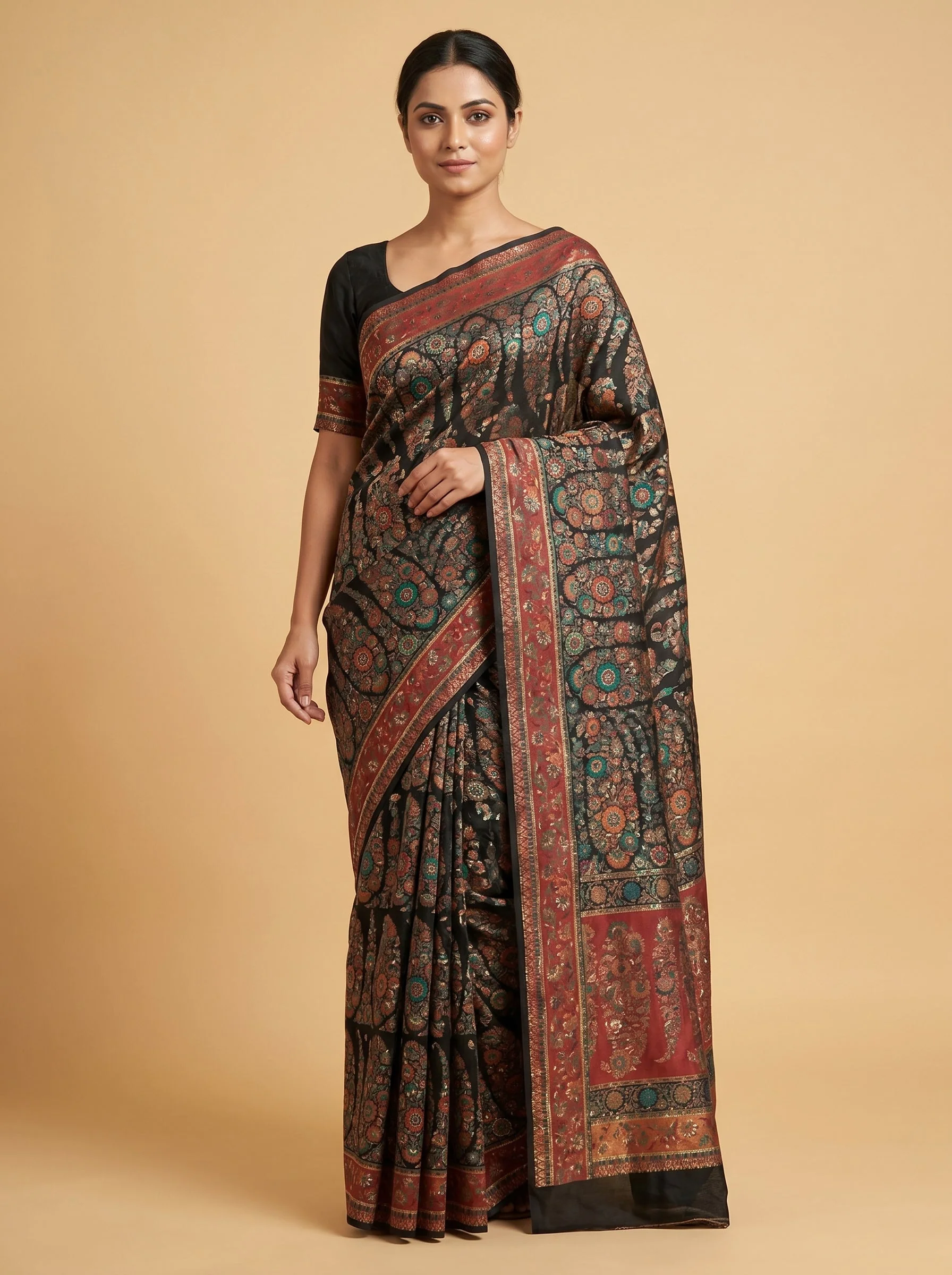 Light Green Flowing Handloom Saree