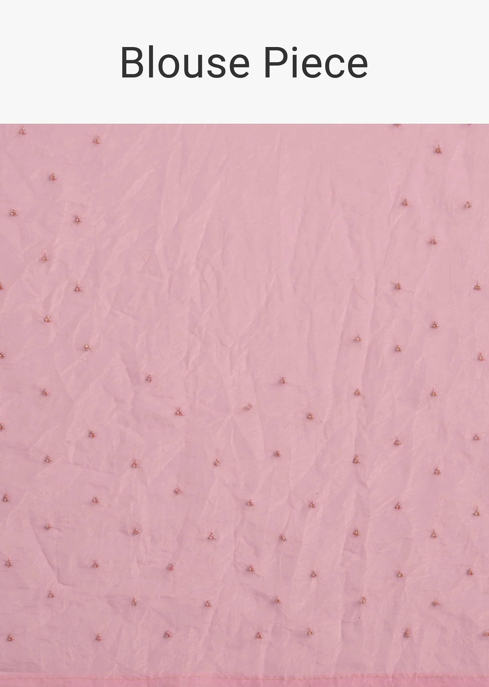 Light Pink Tissue Embroidered Saree With Cutwork Scallop Border - Image 10